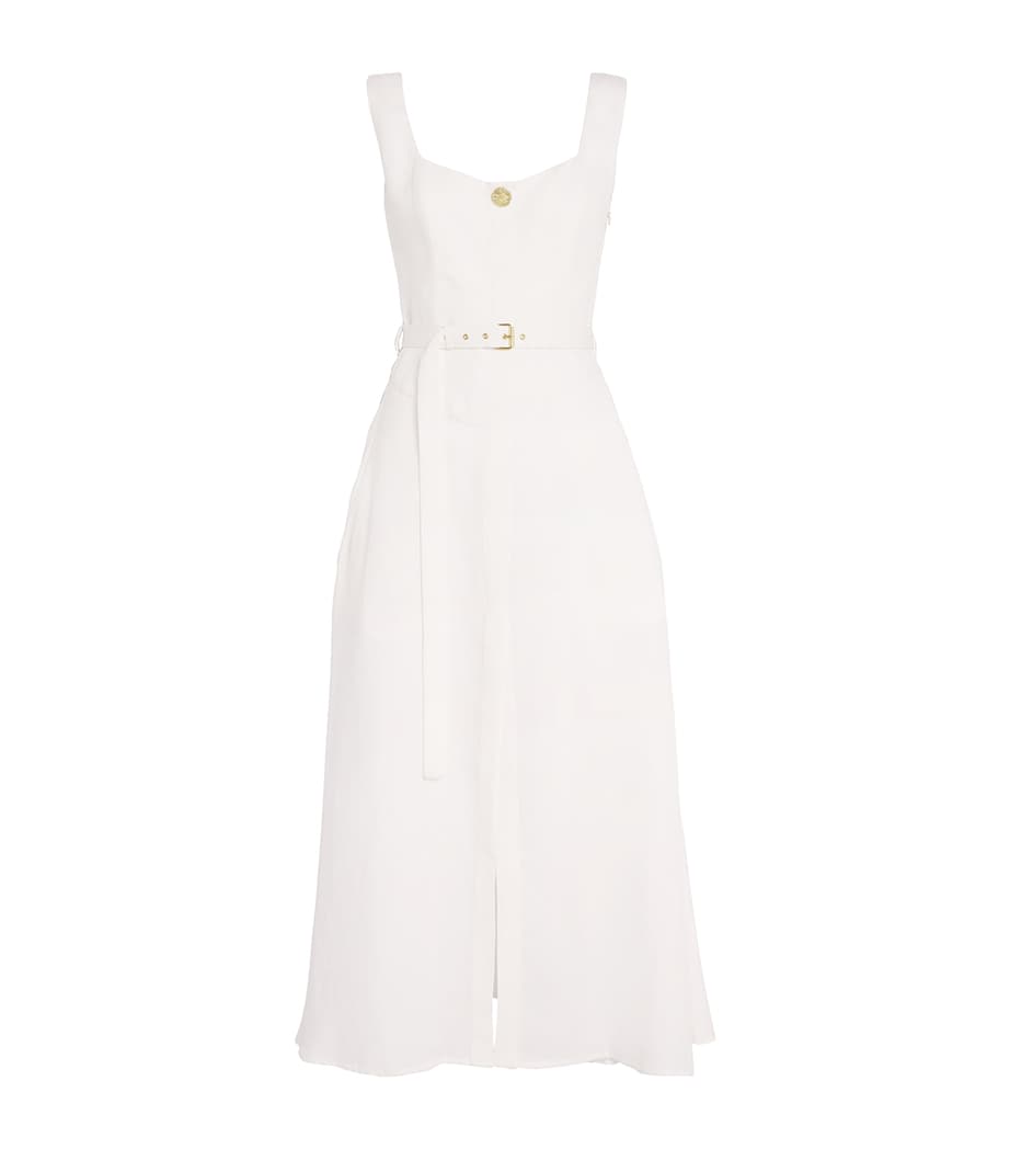 Le Kasha White Organic Linen Subu Maxi Dress | Harrods PA Le Kasha White Organic Linen Subu Maxi Dress | Harrods PA