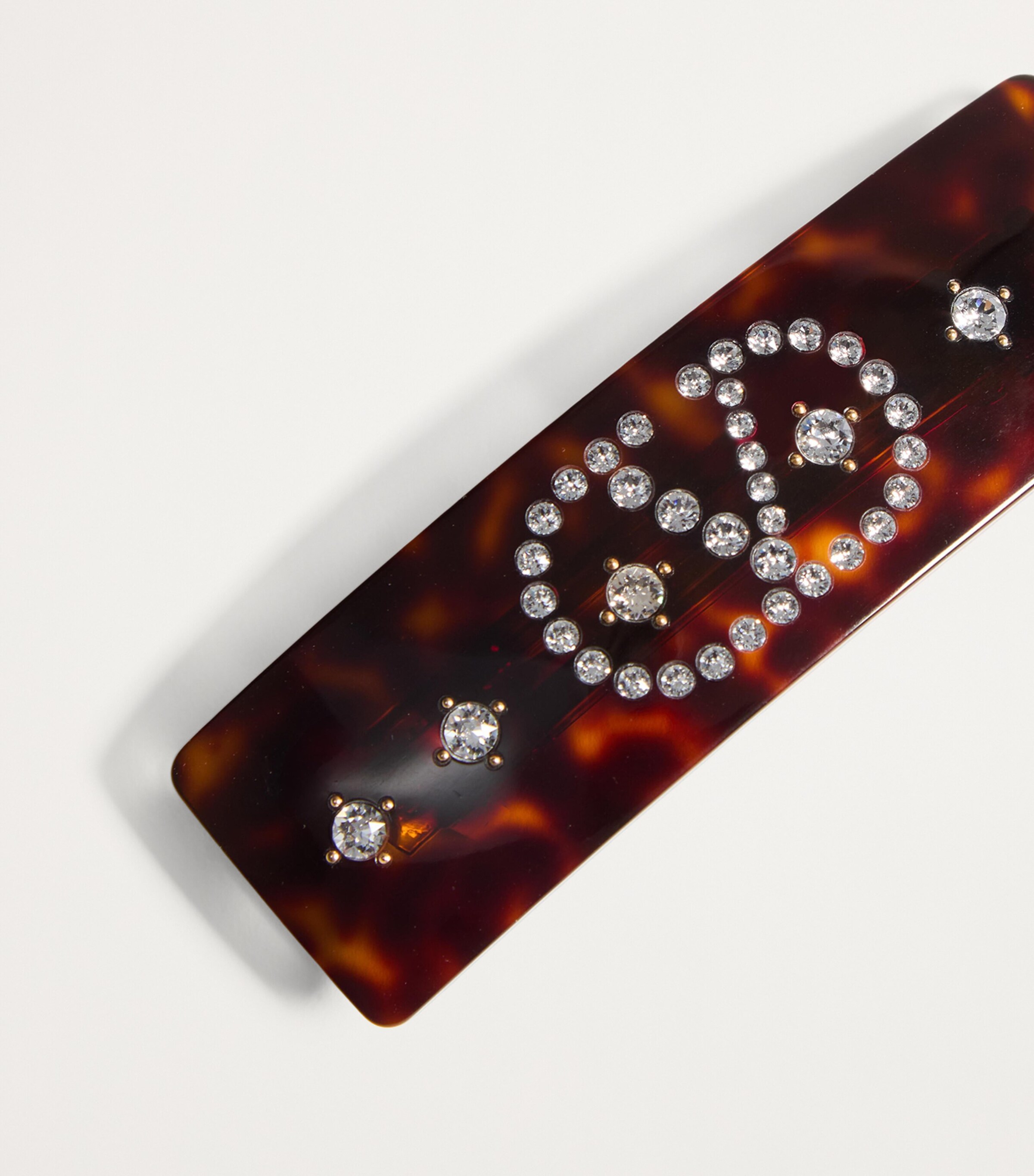 Crystal-Embellished VLogo Hair Clip RFZ Image 5