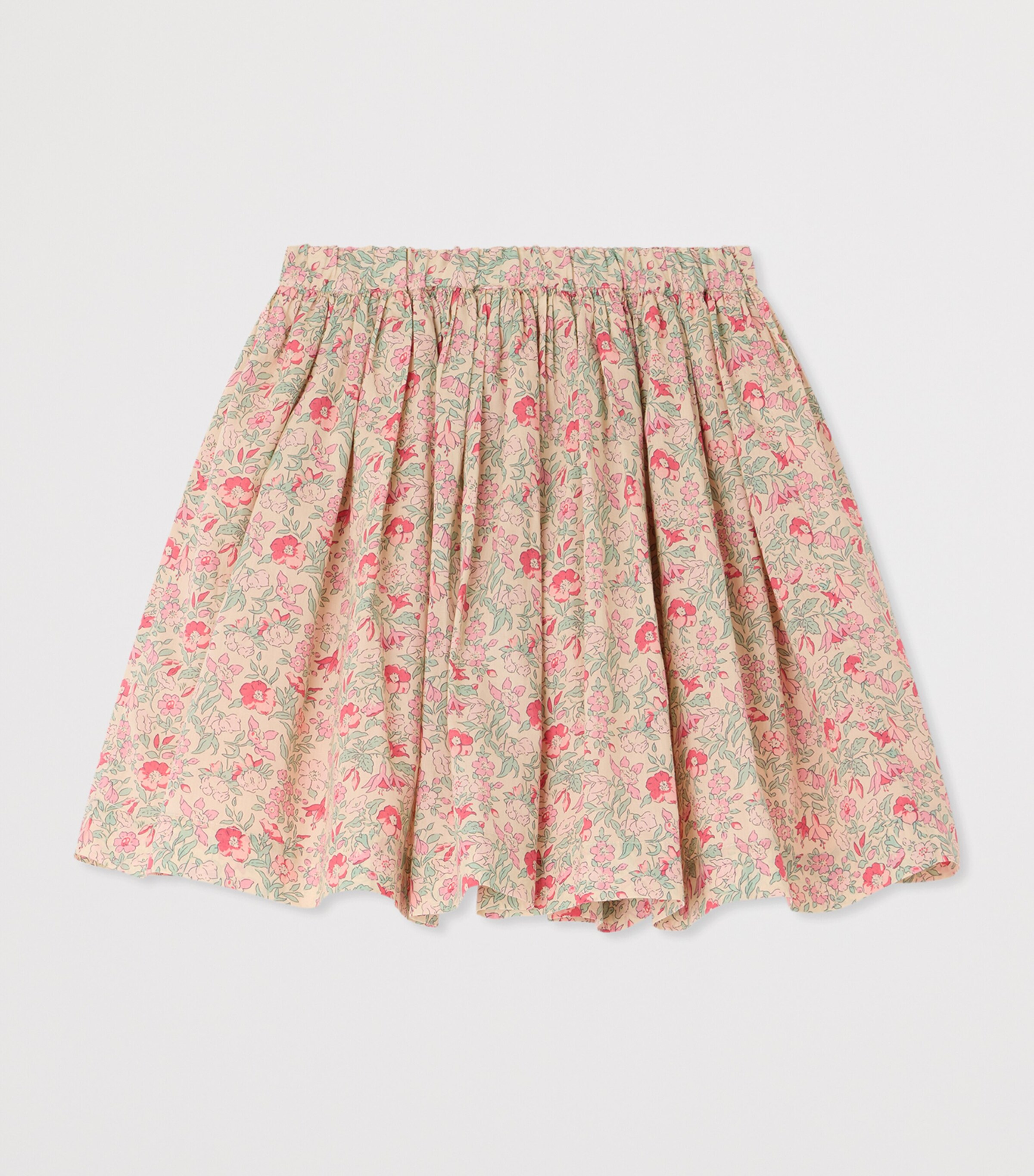 Bonpoint Cotton Floral Skirt (10-14 Years) Fl Framboise Image 2