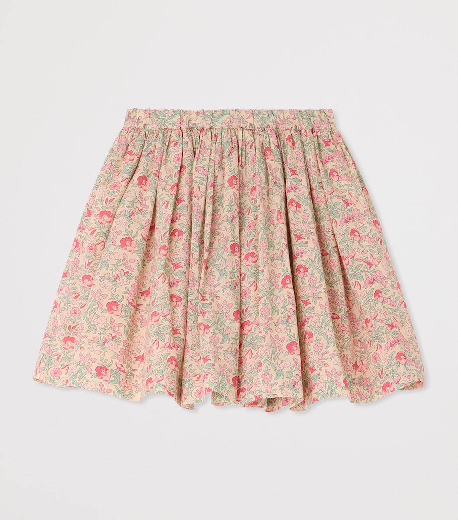 Bonpoint Cotton Floral Skirt (10-14 Years) Fl Framboise Image 2