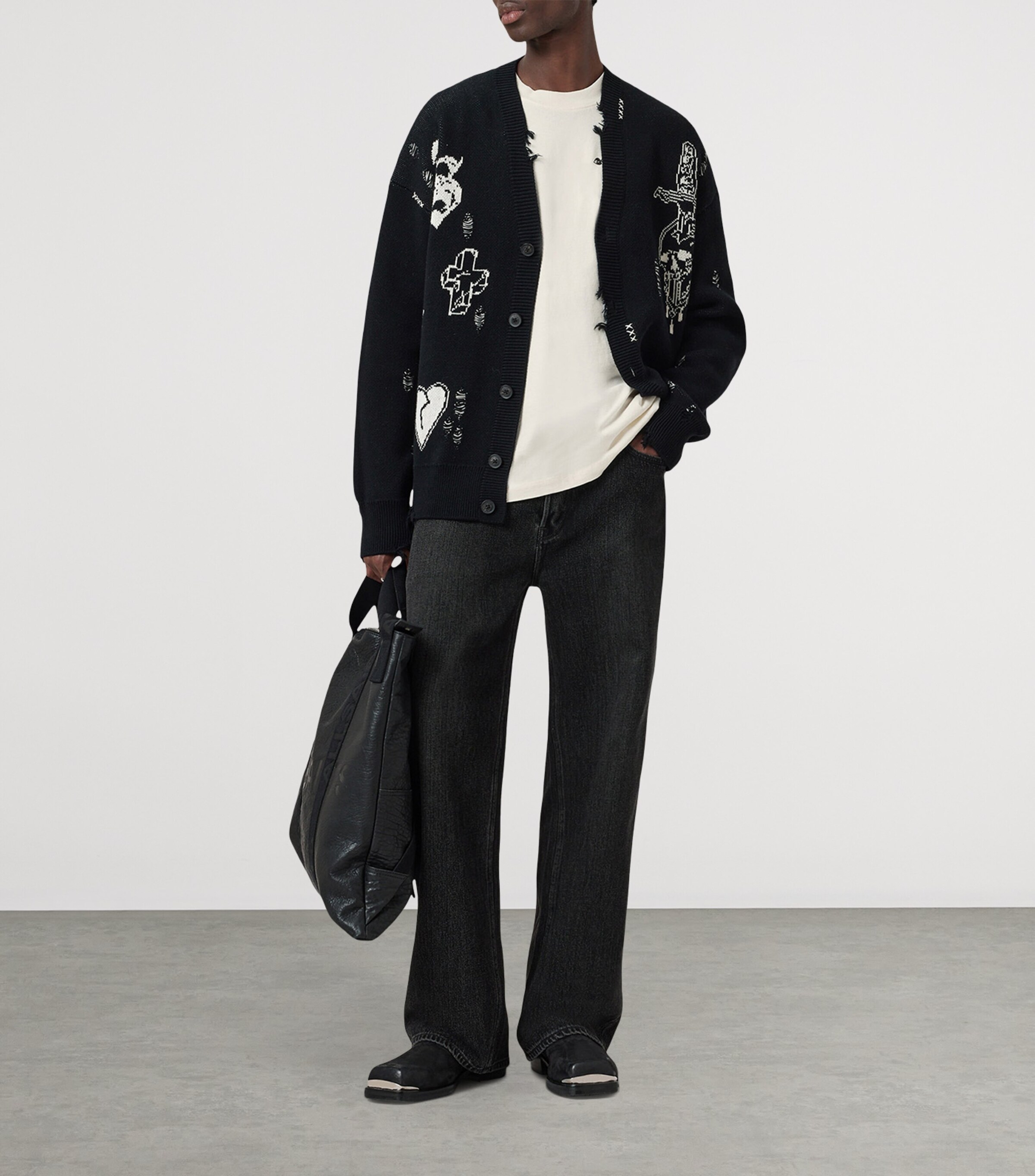 Organic Cotton Drip T-Shirt CHALK WHITE Image 6