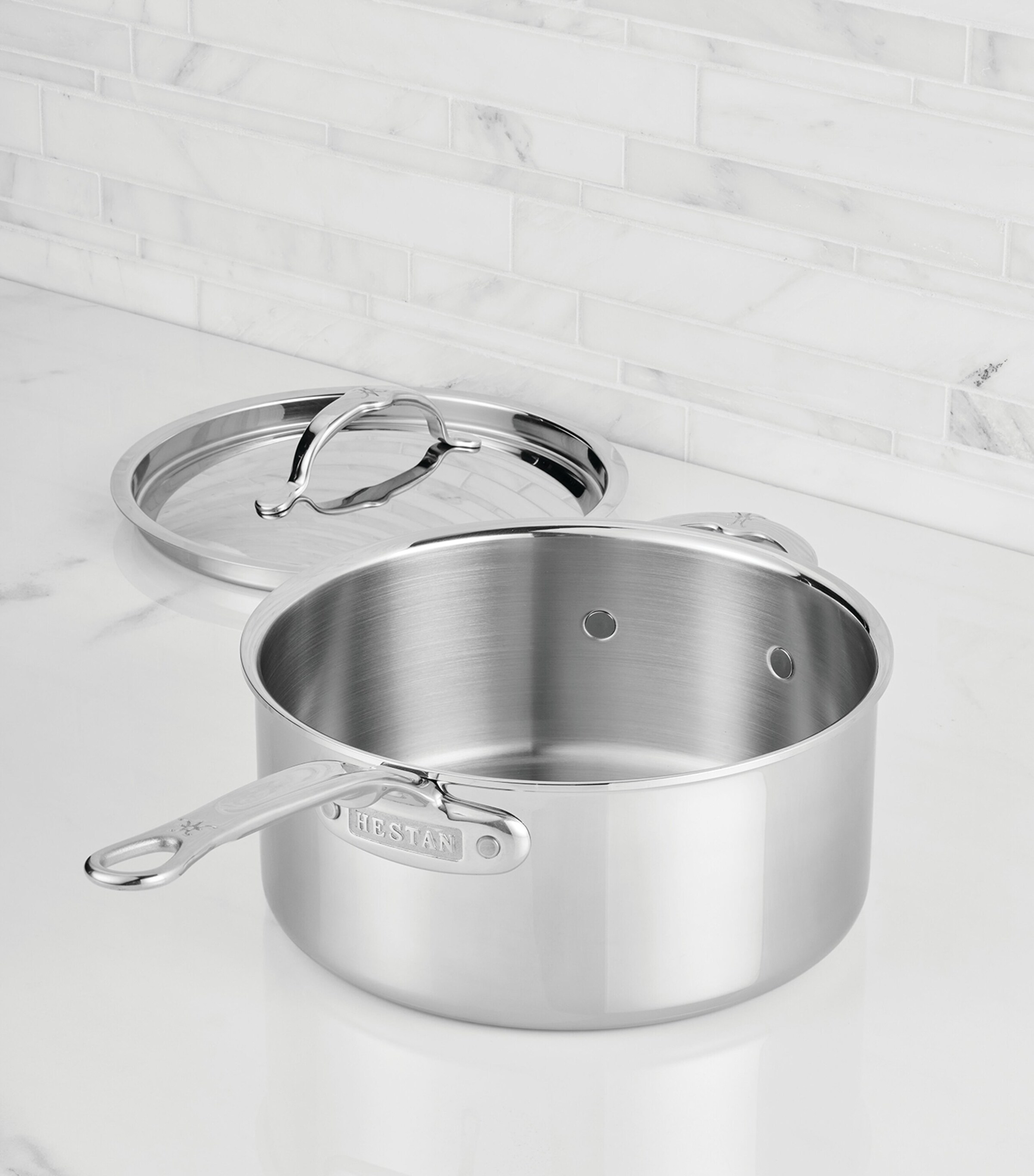 ProBond Luxe Covered Saucepan (22cm) SILVER Image 8