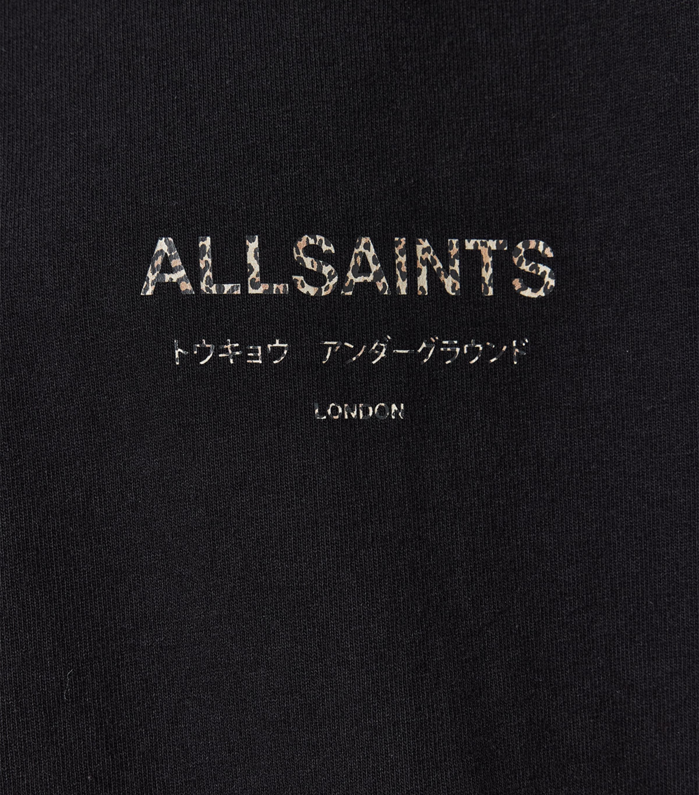 Organic Cotton Underground T-Shirt JET BLACK/LEOPARD Image 7