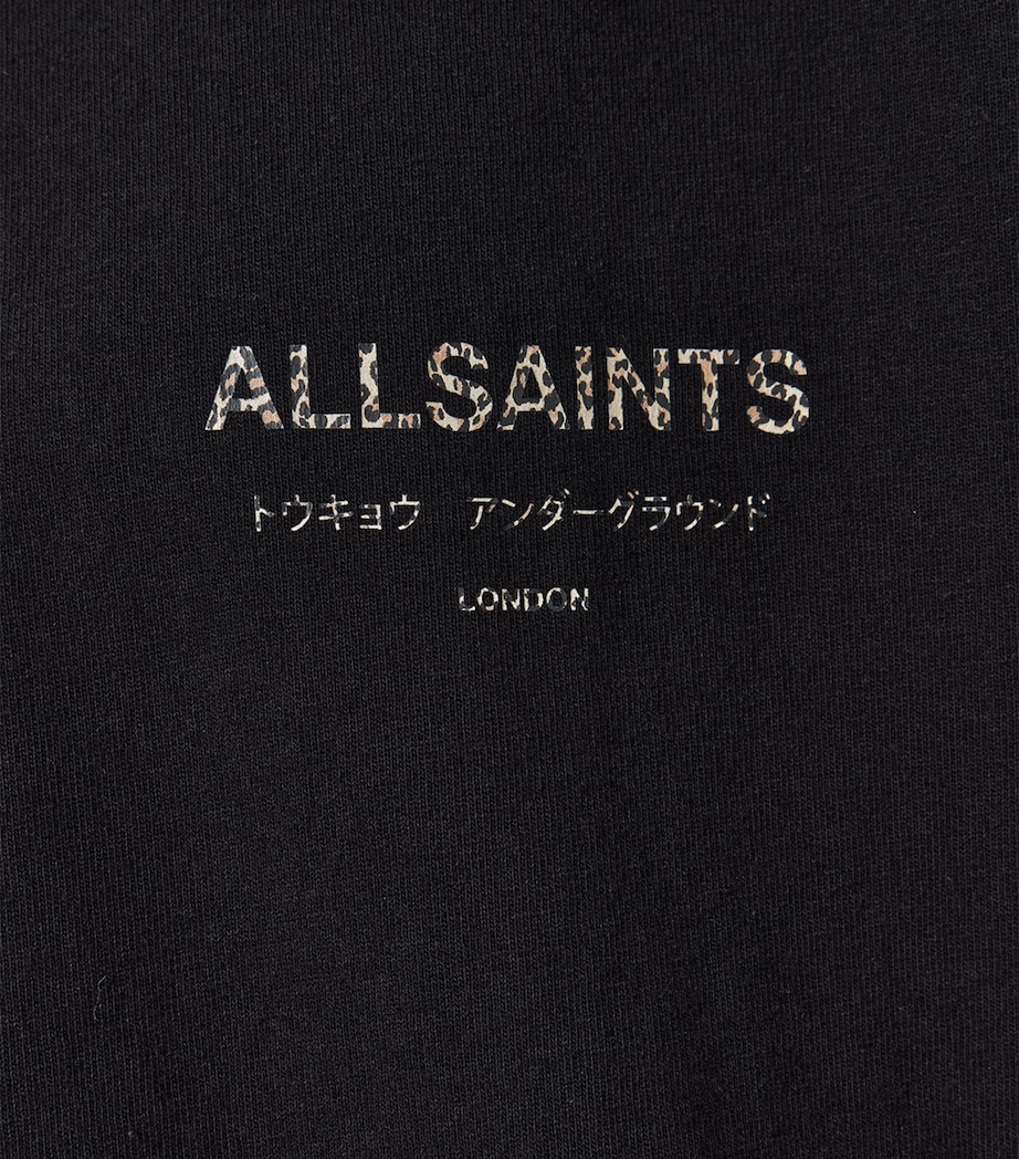 Organic Cotton Underground T-Shirt JET BLACK/LEOPARD Image 7