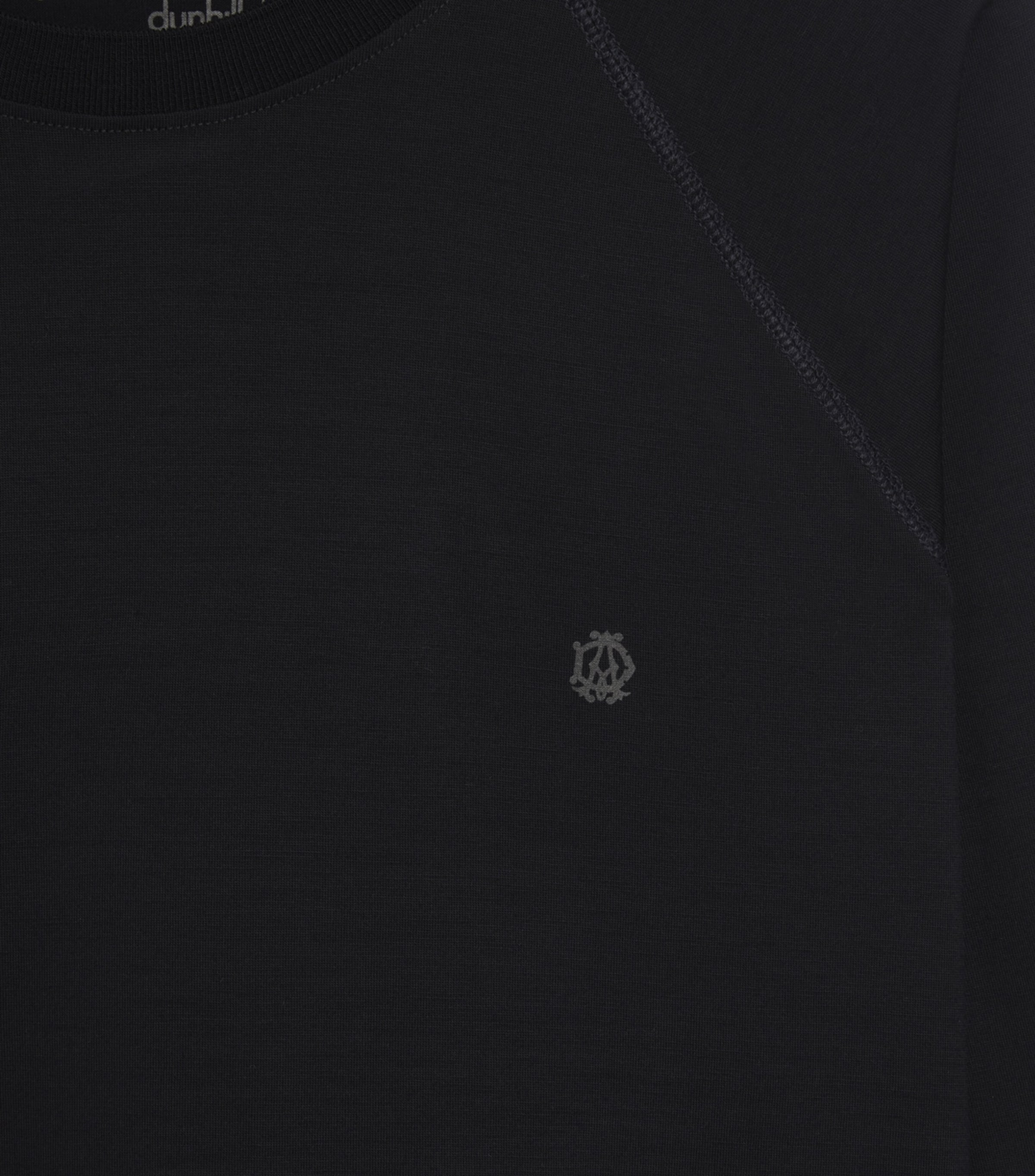 Dunhill Mens Wool Athluxury Long-Sleeve T-Shirt Navy Image 5