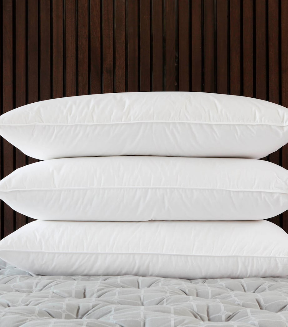 Medium Goose Down-Feather Pillow (50cm x 75cm) WHITE Image 2