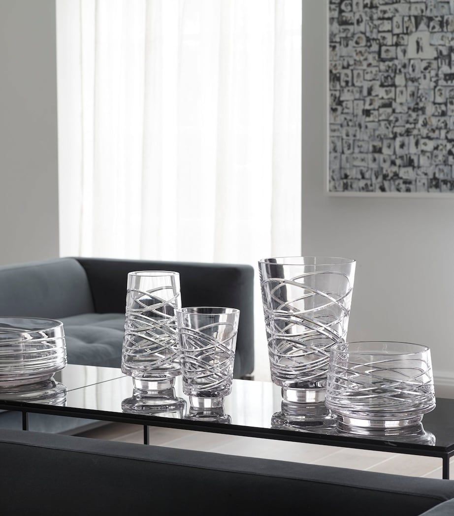 Crystal Aran Vase (30cm) CLEAR Image 2