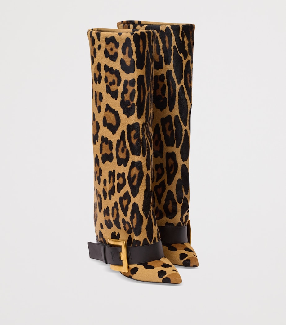 Leather Leopard Anthem Boots 95 WKS MULTI/ NOIR Image 7