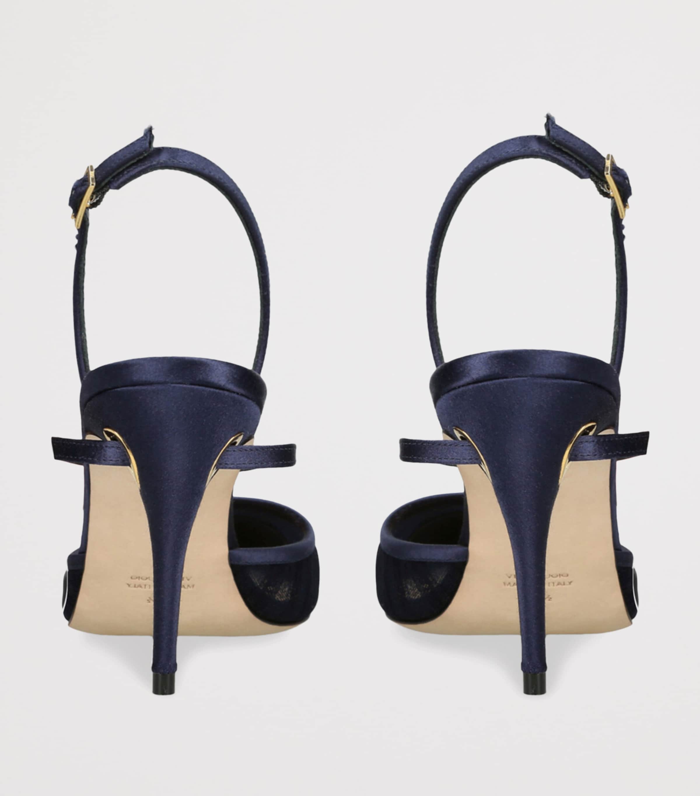 Jennifer Chamandi Vittorio Slingback Pumps 85 Navy Image 2
