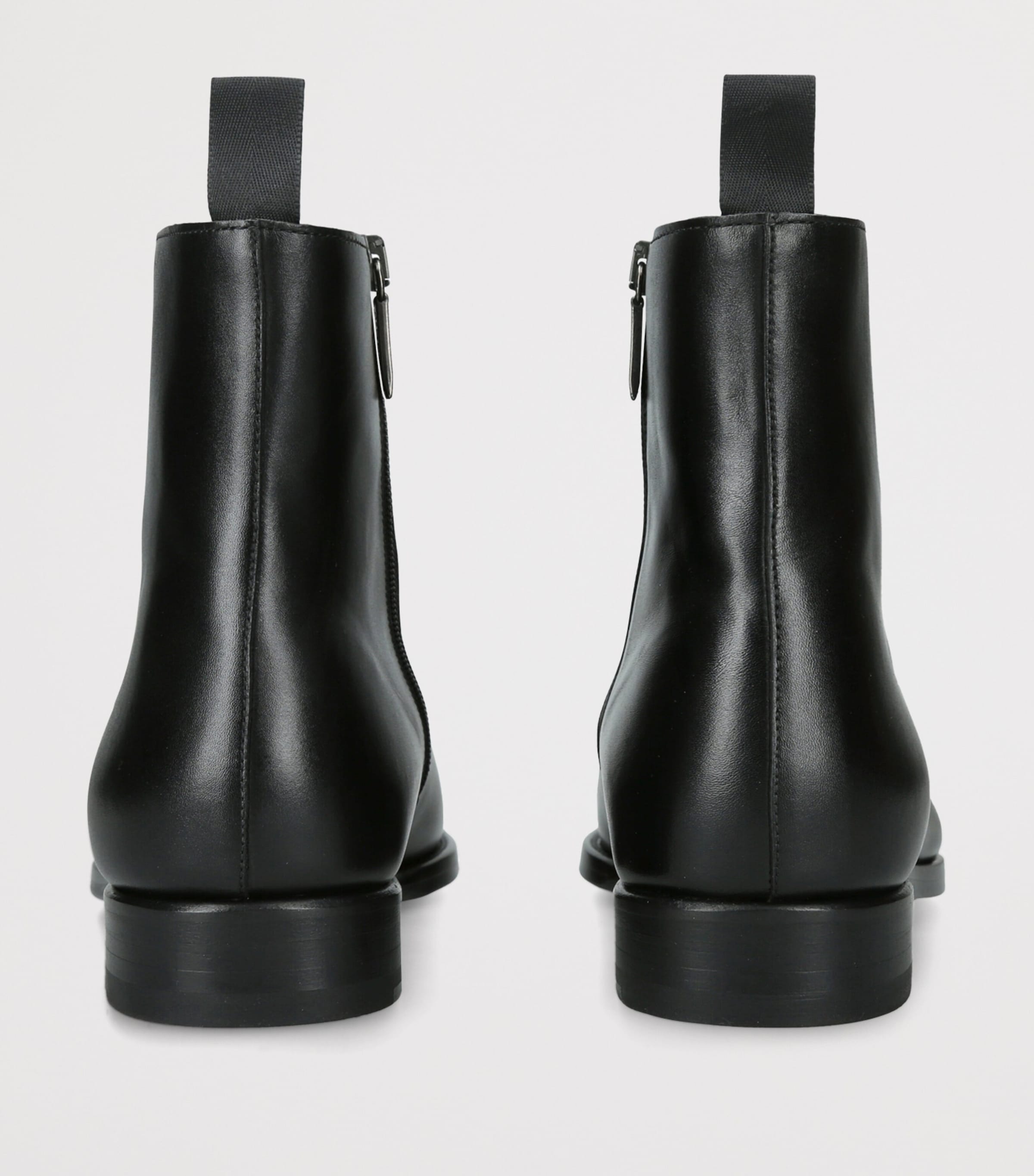 Magnanni Black Leather Zip-Up Ankle Boots | Harrods US