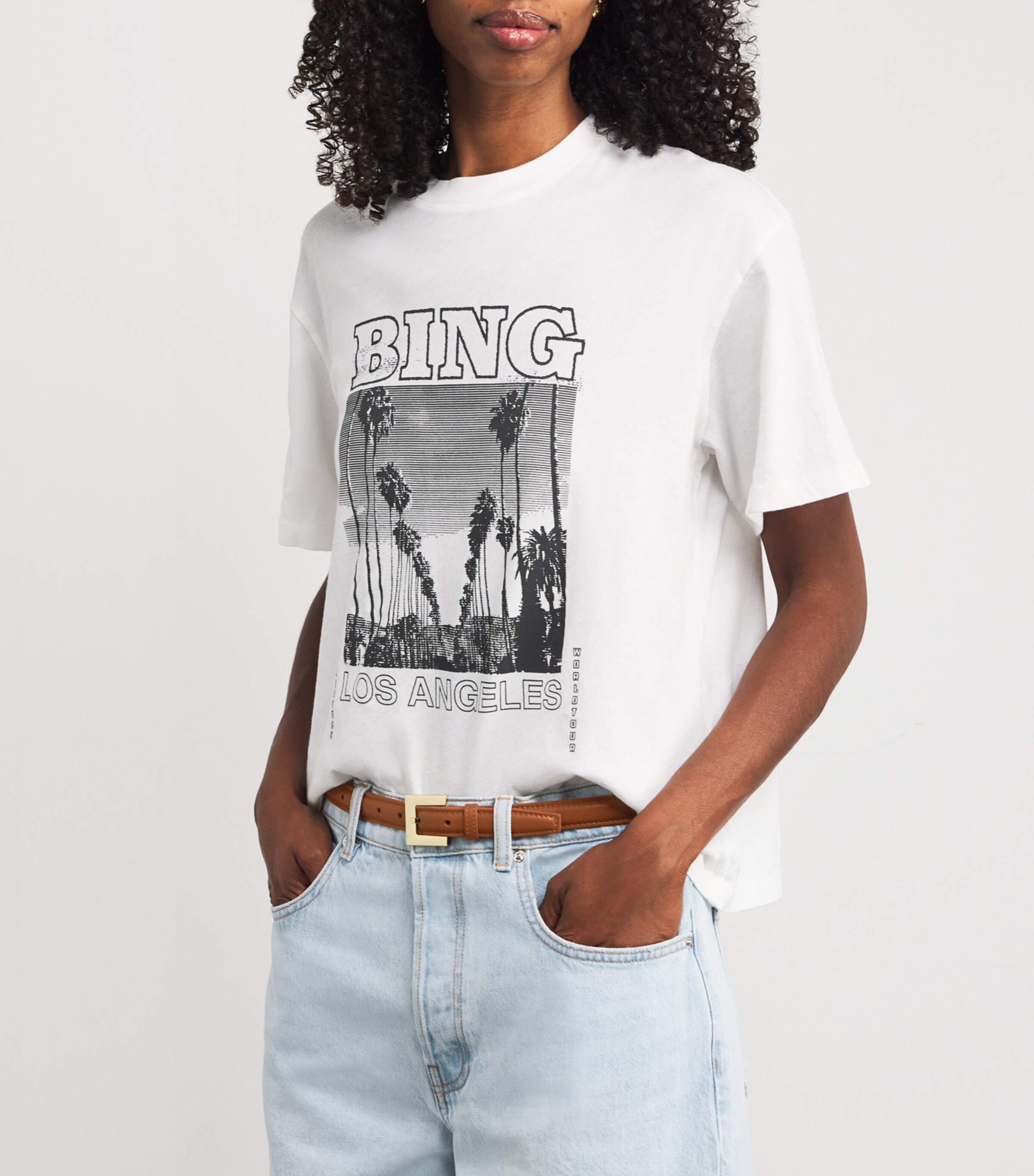 Leather Nicola Belt BROWN Image 3