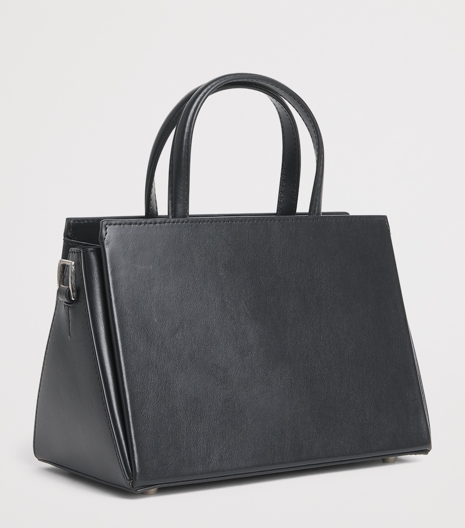 Talel Paris Medium Leather V2 Tote Bag Black Image 3