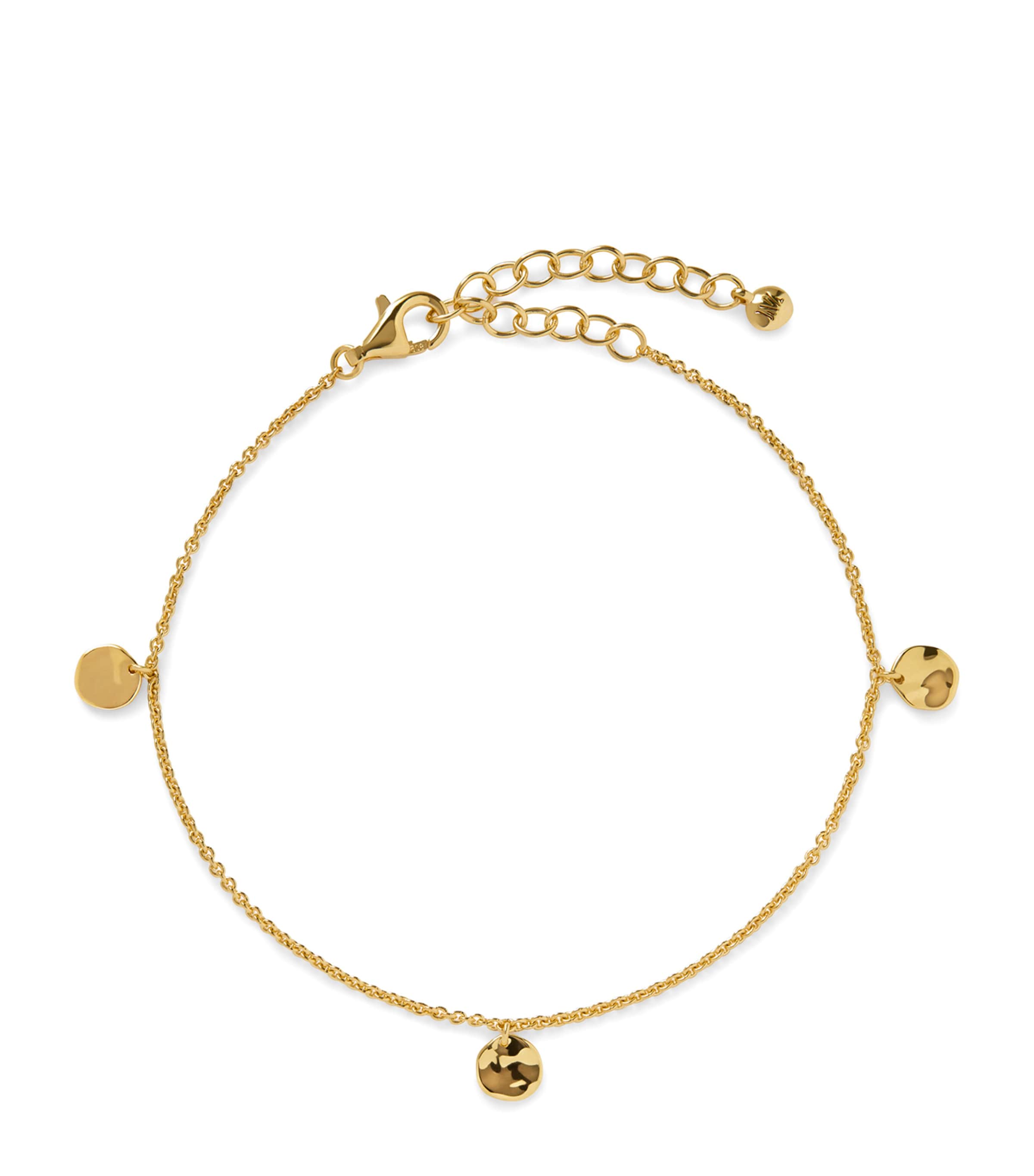 Monica Vinader Gold Vermeil MV Siren Muse Station Chain Bracelet Gold Vermeil Image 1