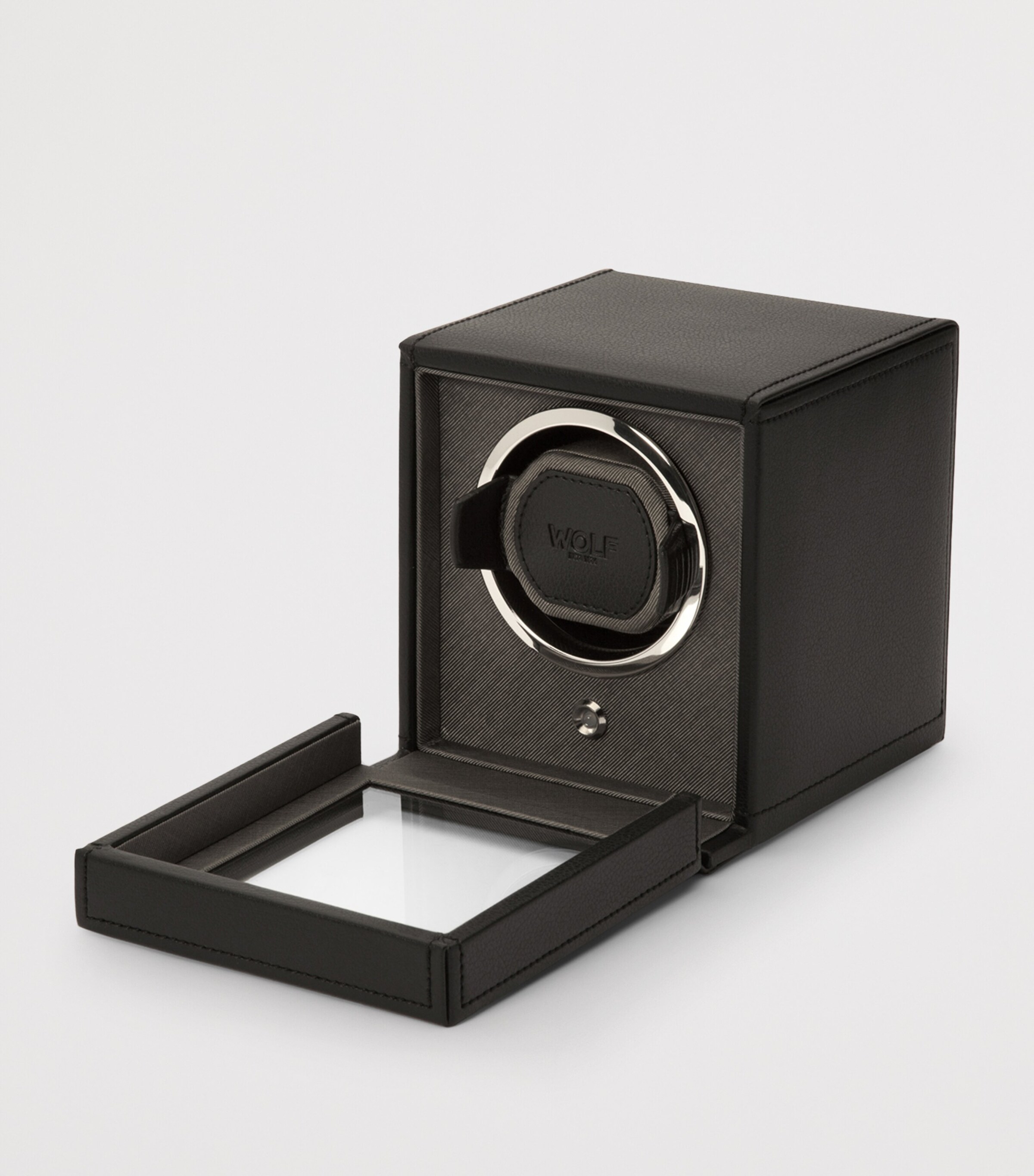 WOLF Cub Watch Winder with Cover Black Image 4