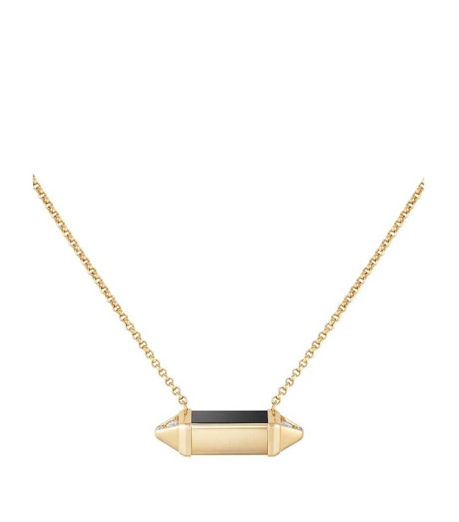 Yellow Gold, Diamond and Onyx Les Berlingots de Cartier Pendant Necklace YELLOW GOLD Image 2