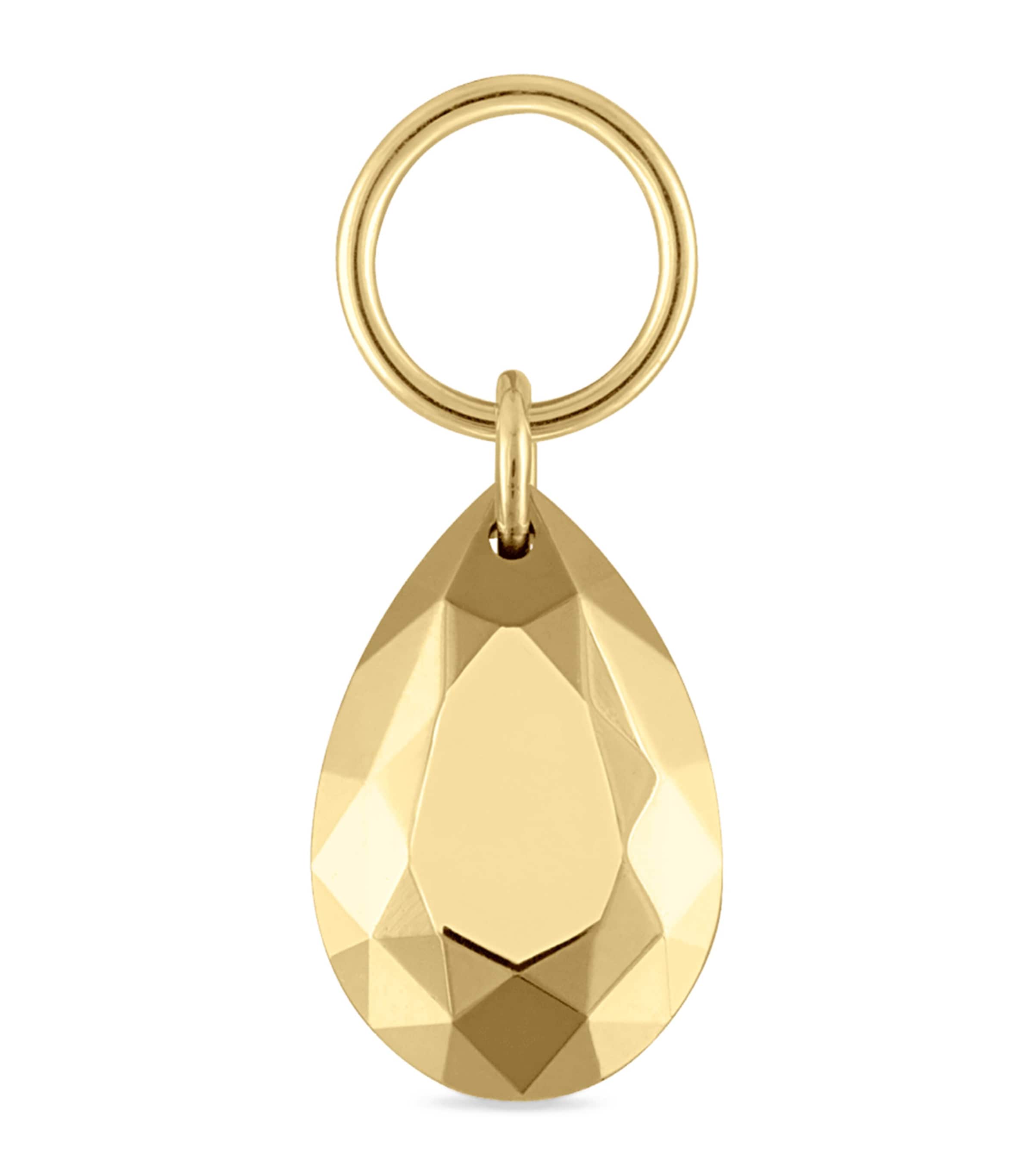 MARIA TASH FACETED PEAR SINGLE CHARM