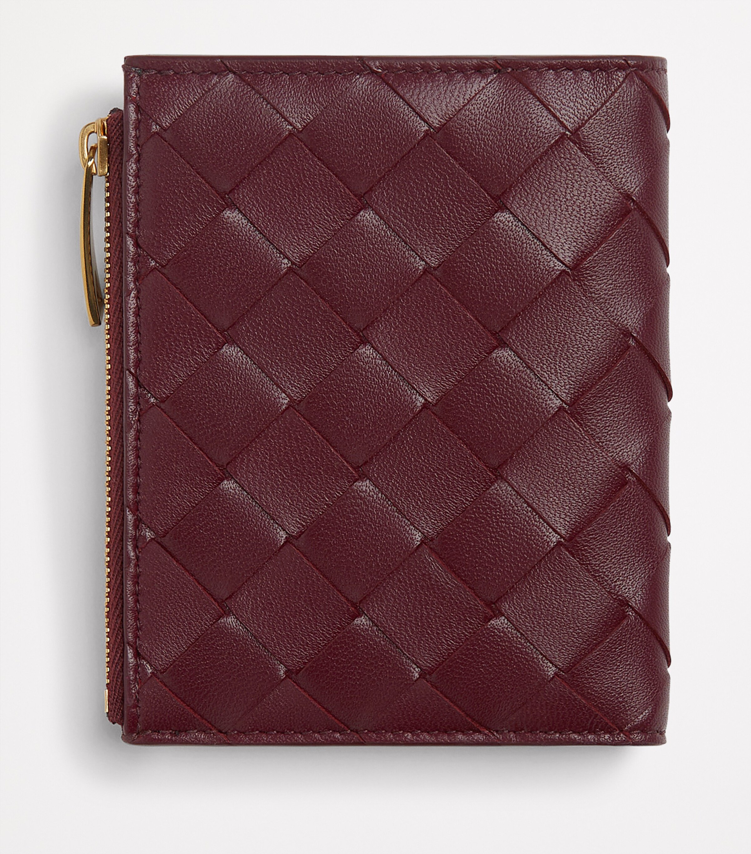 Bottega Veneta Small Leather Intrecciato Heart Bifold Wallet