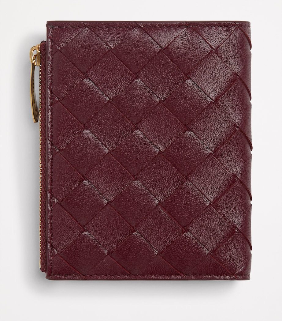 Small Leather Intrecciato Heart Bifold Wallet 2686 Image 3