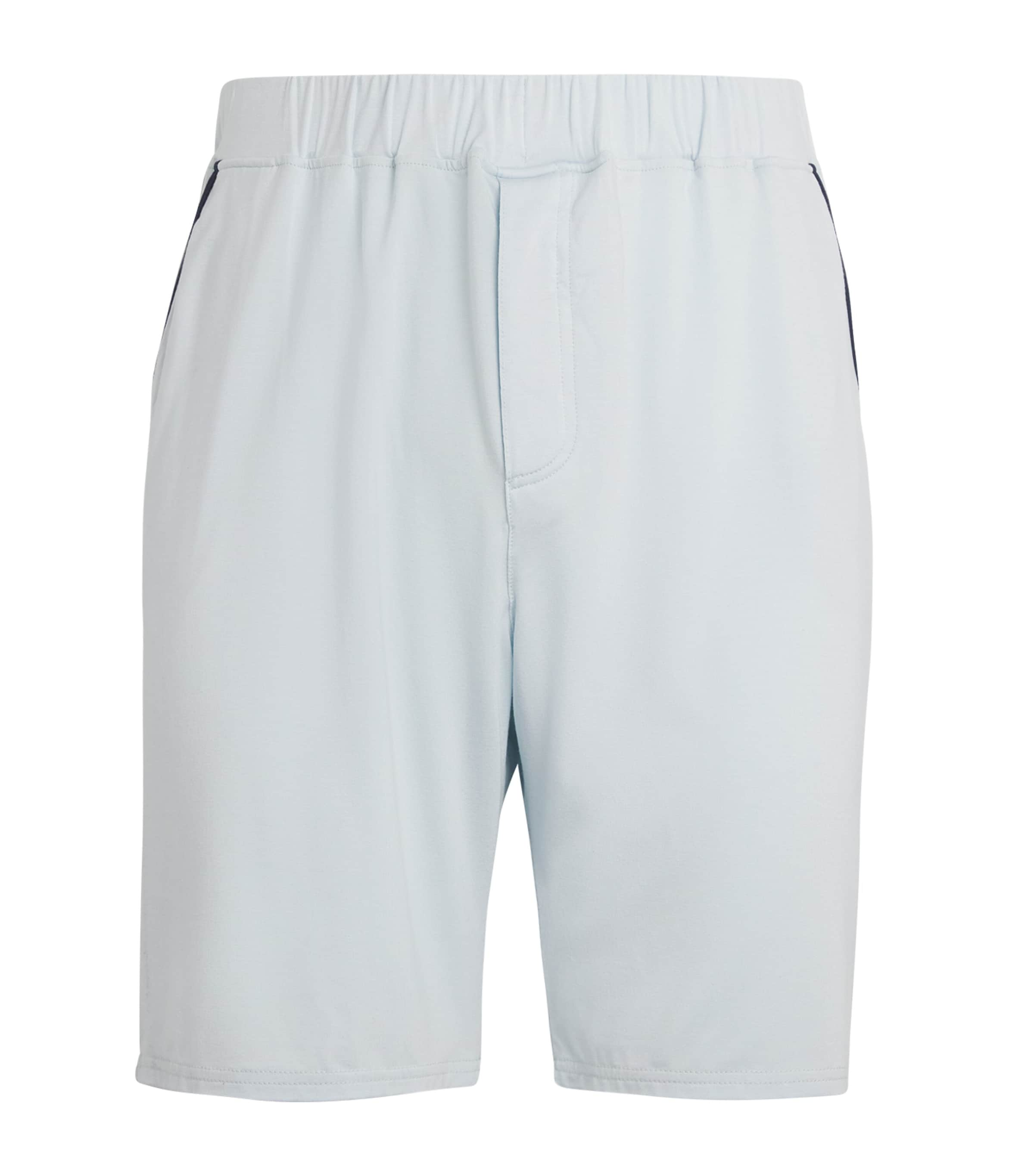 Shop Homebody Contrast Waistband Shorts In Blue