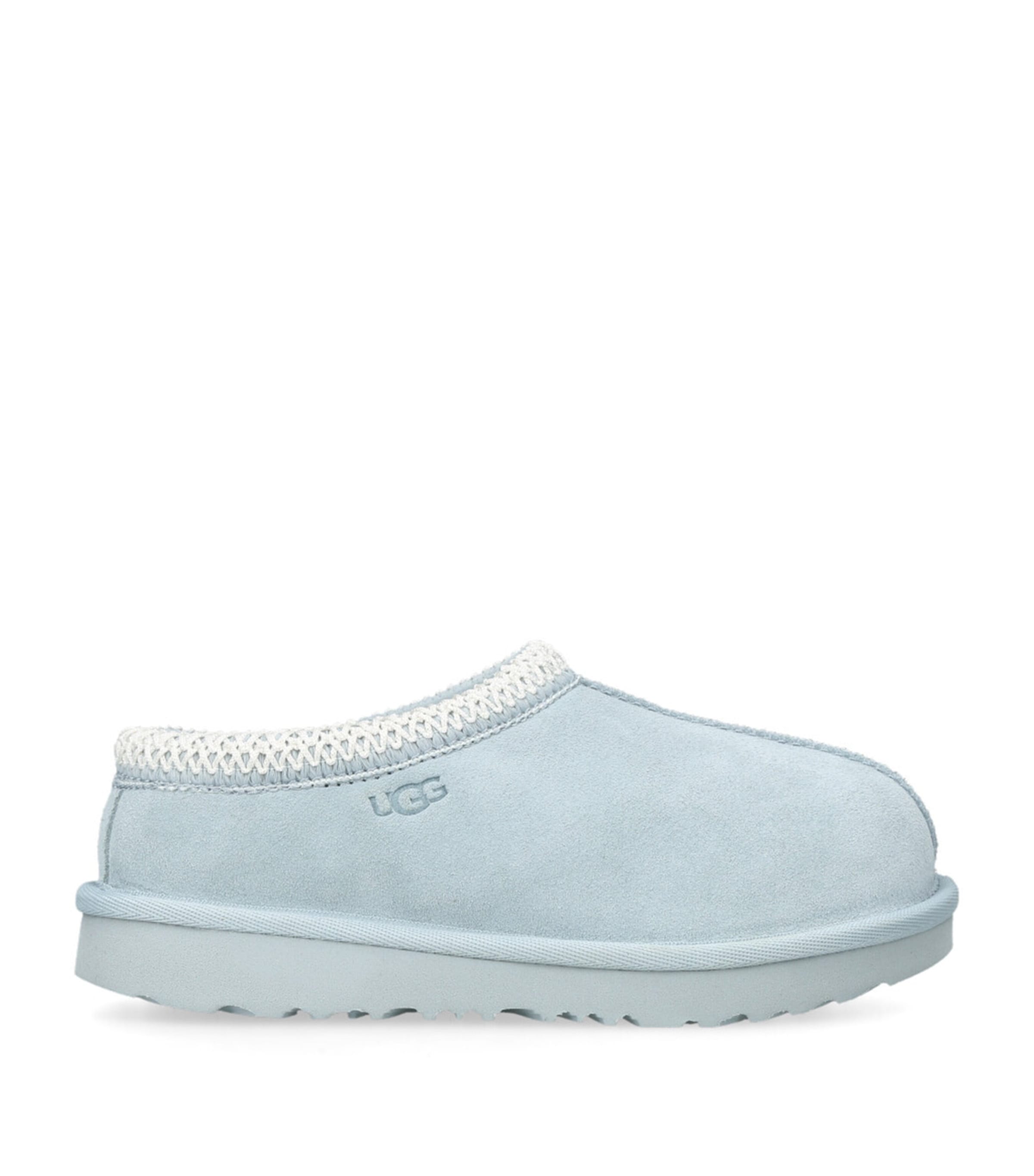 Ugg Kids Suede Tasman Ii Slippers In Blue