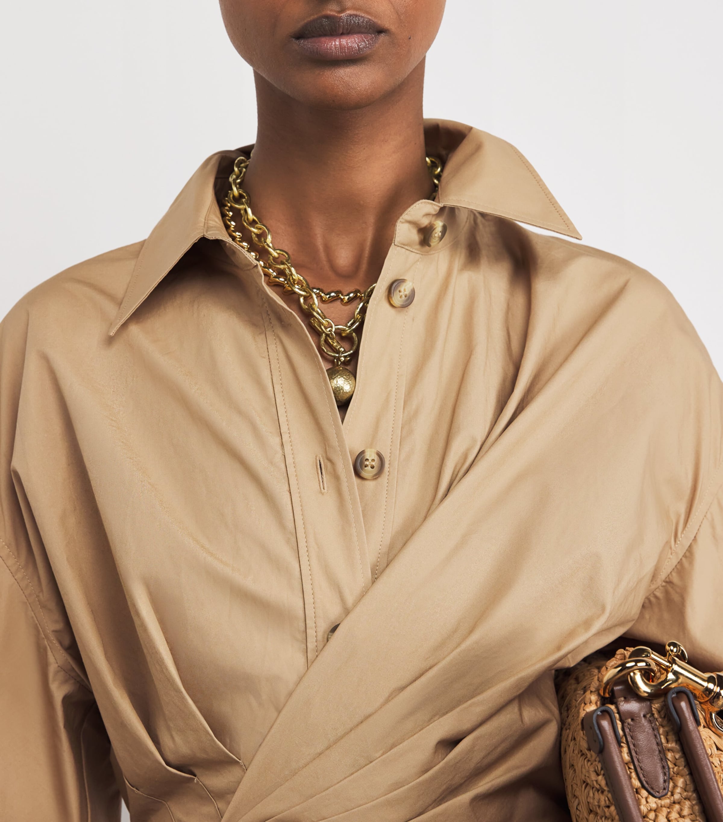 Cotton Rebellion Midi Dress OLV OLIVE Image 6