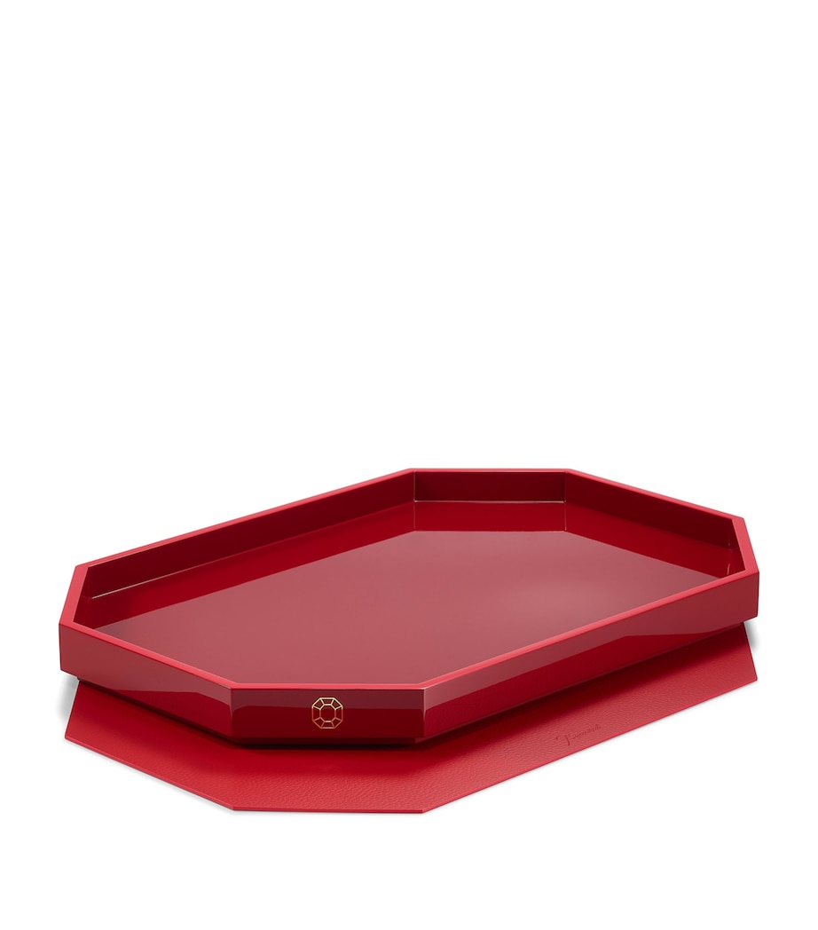 Medium Octogone Tray (46cm x 32cm) CLEAR Image 2