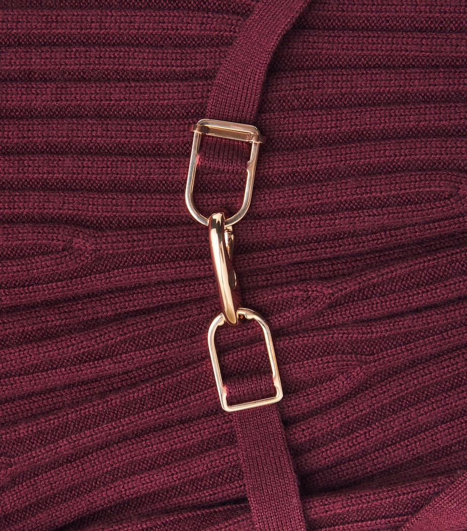 Gabriela Hearst Womens Merino Wool-Cashmere Meier Knit Dress Bdx Bordeaux Image 7