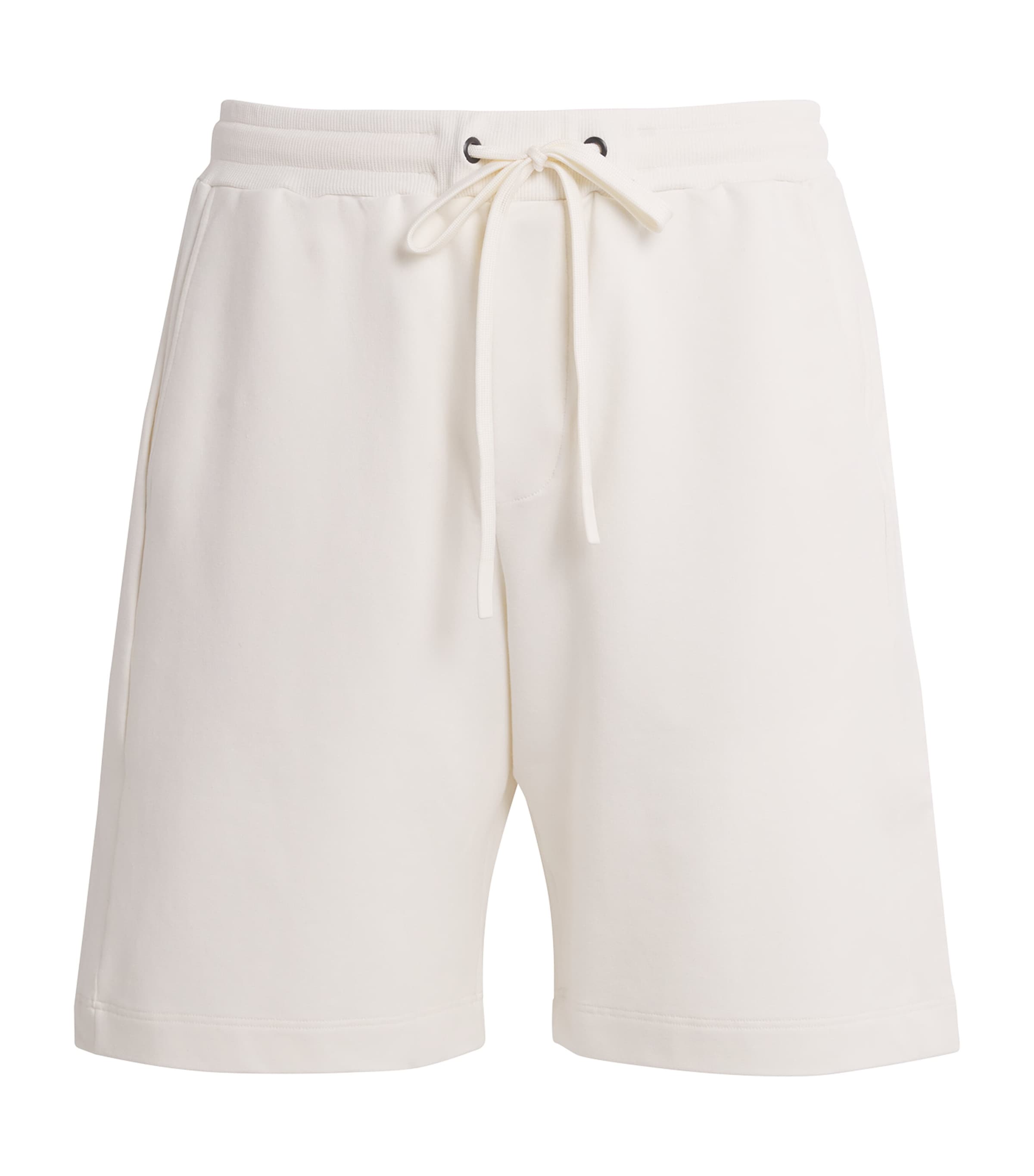 Hanro Mens Stretch-Cotton Natural Living Shorts Misty White Image 1