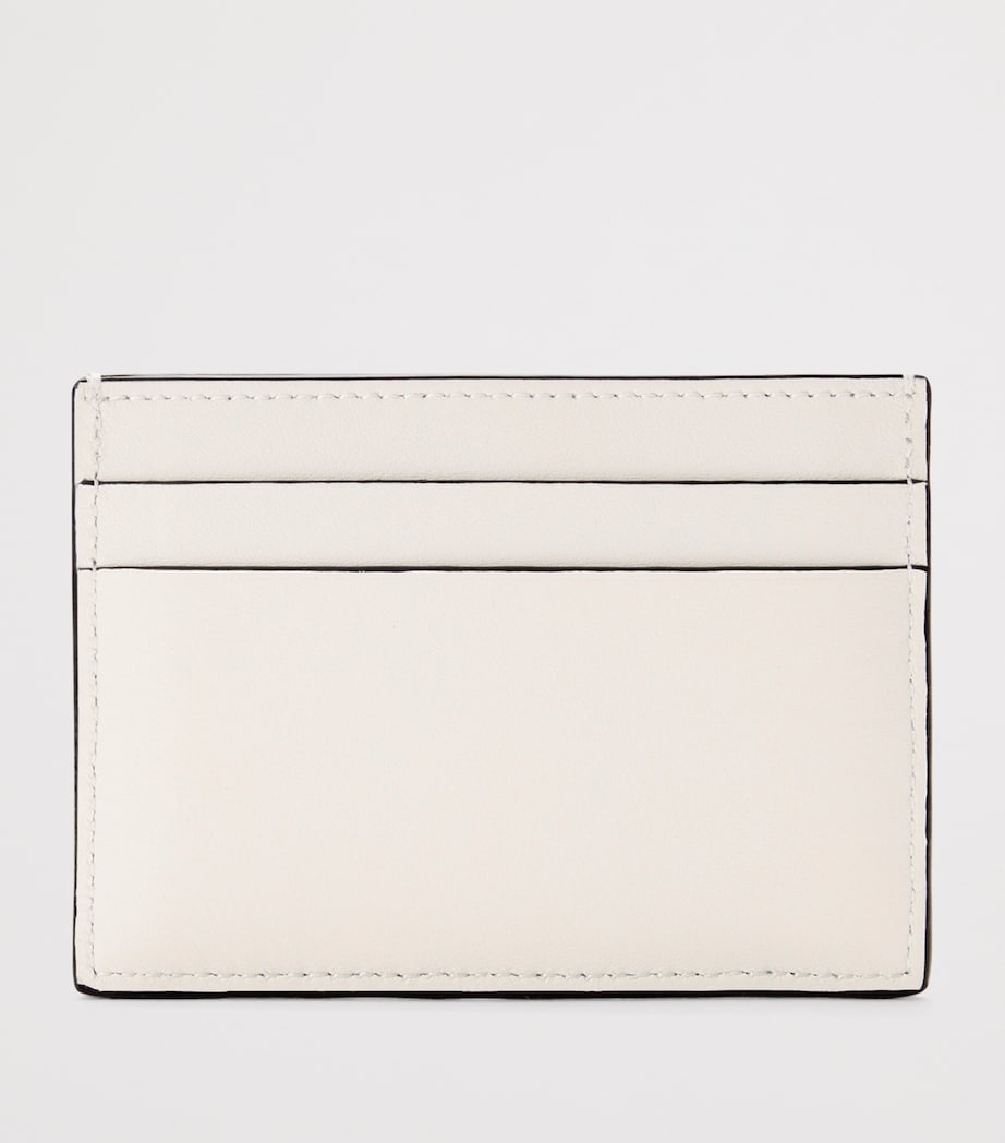 x Louis Wain Leather Futurist Cat Card Holder SOFT WHITE Image 2