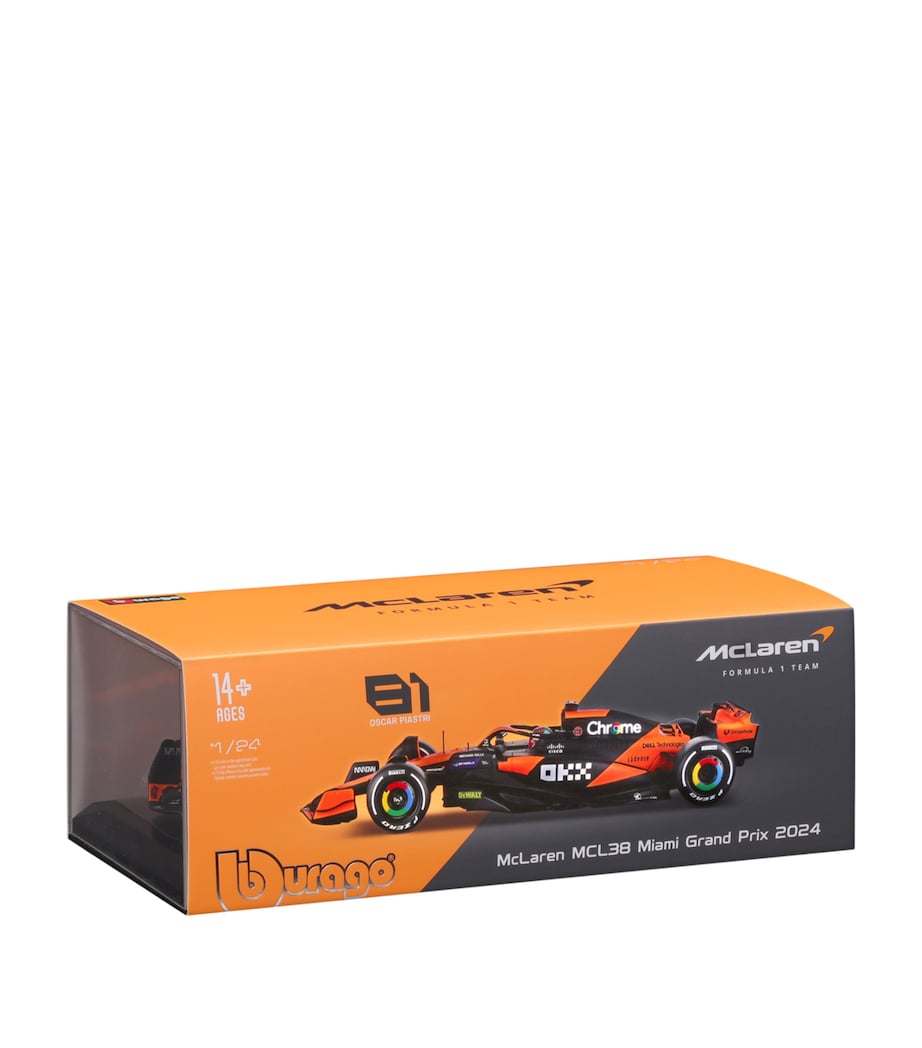 Bburago McLaren F1 MCL38 Oscar Piastri 2024 1:24 Model Image 7