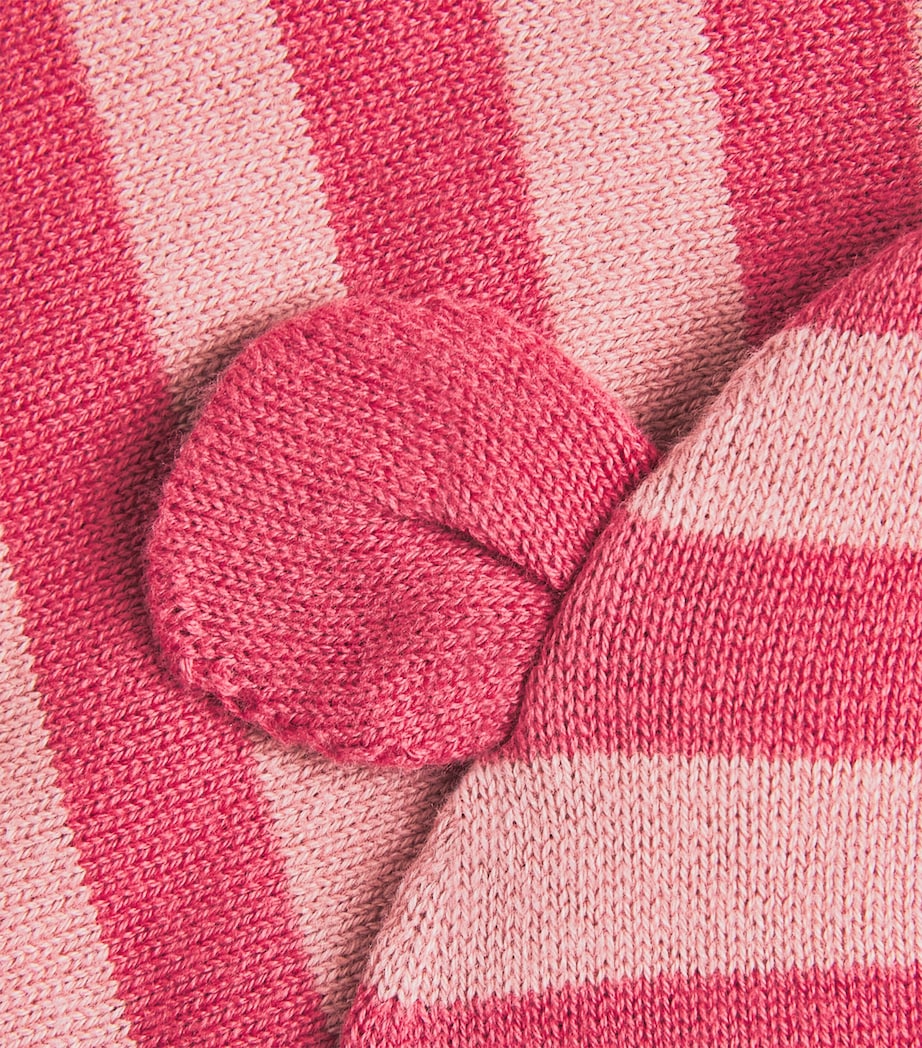 Organic Cotton Stripe Knit Hat (0-24 Months) ROSY Image 3