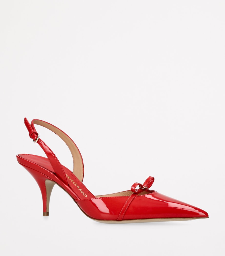 Patent Leather Gylla Slingback Pumps 70 RED Image 3