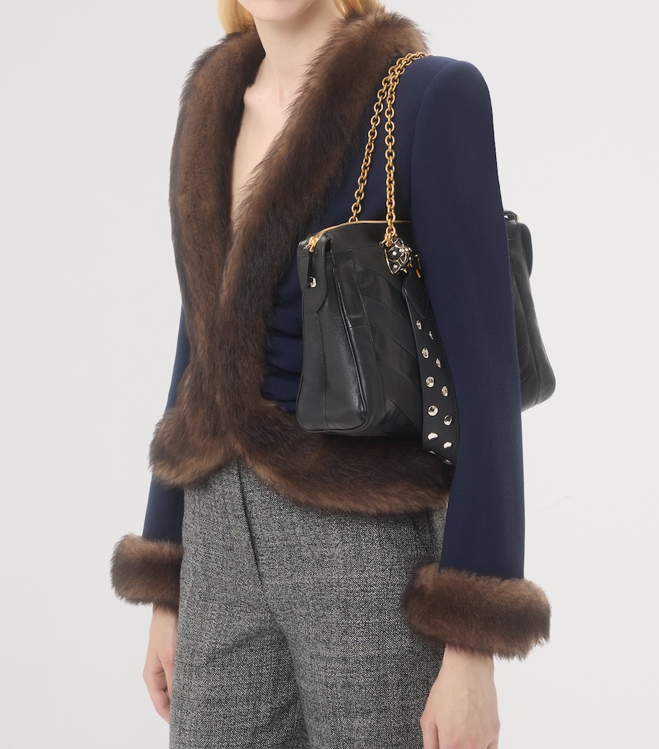 Lambskin Panthea Tote Bag 0NO Image 2