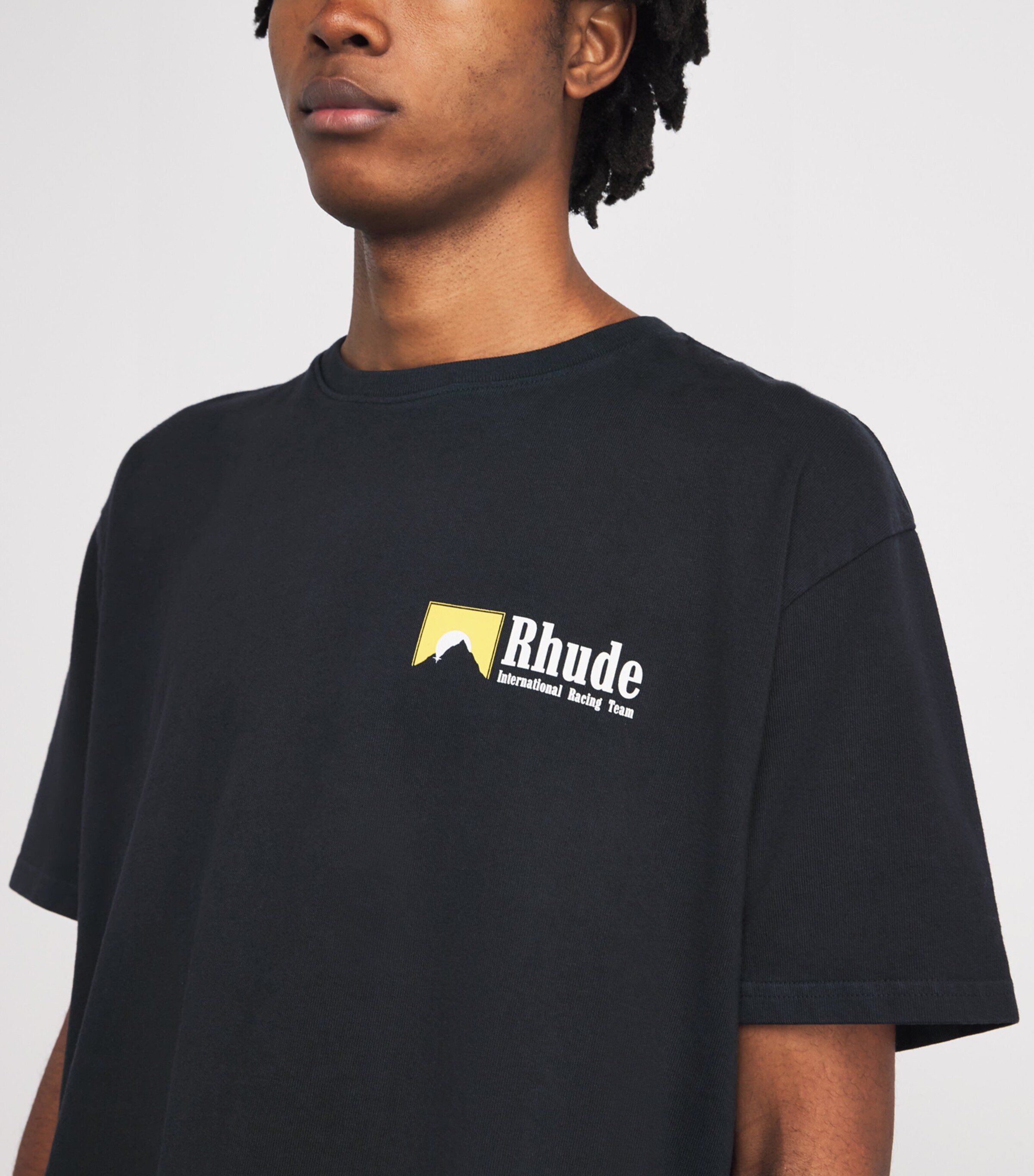 Cotton International Racing T-Shirt VINTAGE BLACK/ 0027 Image 6