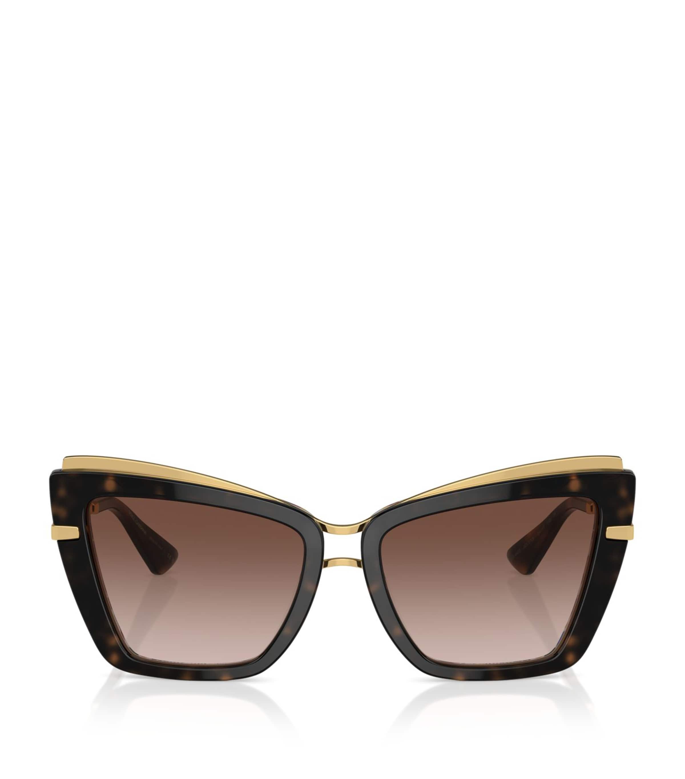 Dolce & Gabbana Womens Brown Dg4472 Cat-eye Acetate Sunglasses In Brown