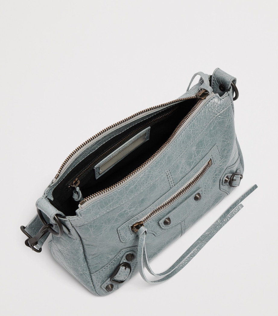 Balenciaga Mini Leather Le City Moto Shoulder Bag Image 4