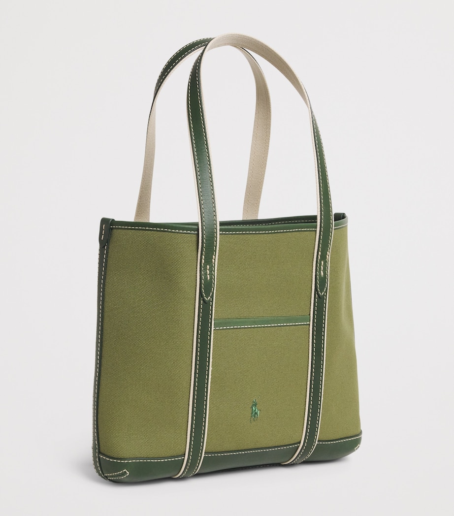 Small Polo Pony Shopper Tote Bag LIGHT SAGE/OLIVE Image 3