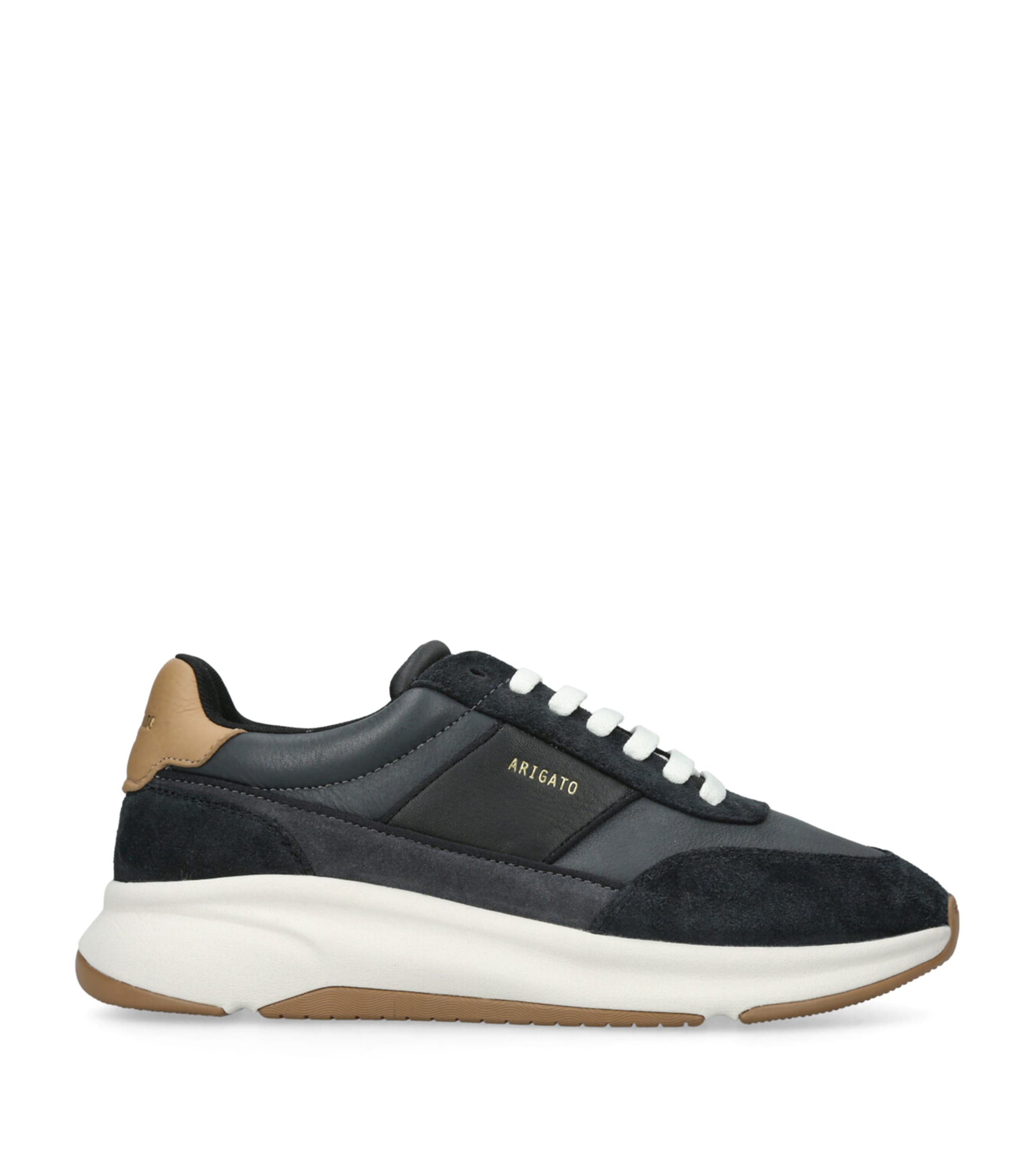 Axel Arigato Leather Genesis Neo Runner Sneakers Blk/brown Image 1