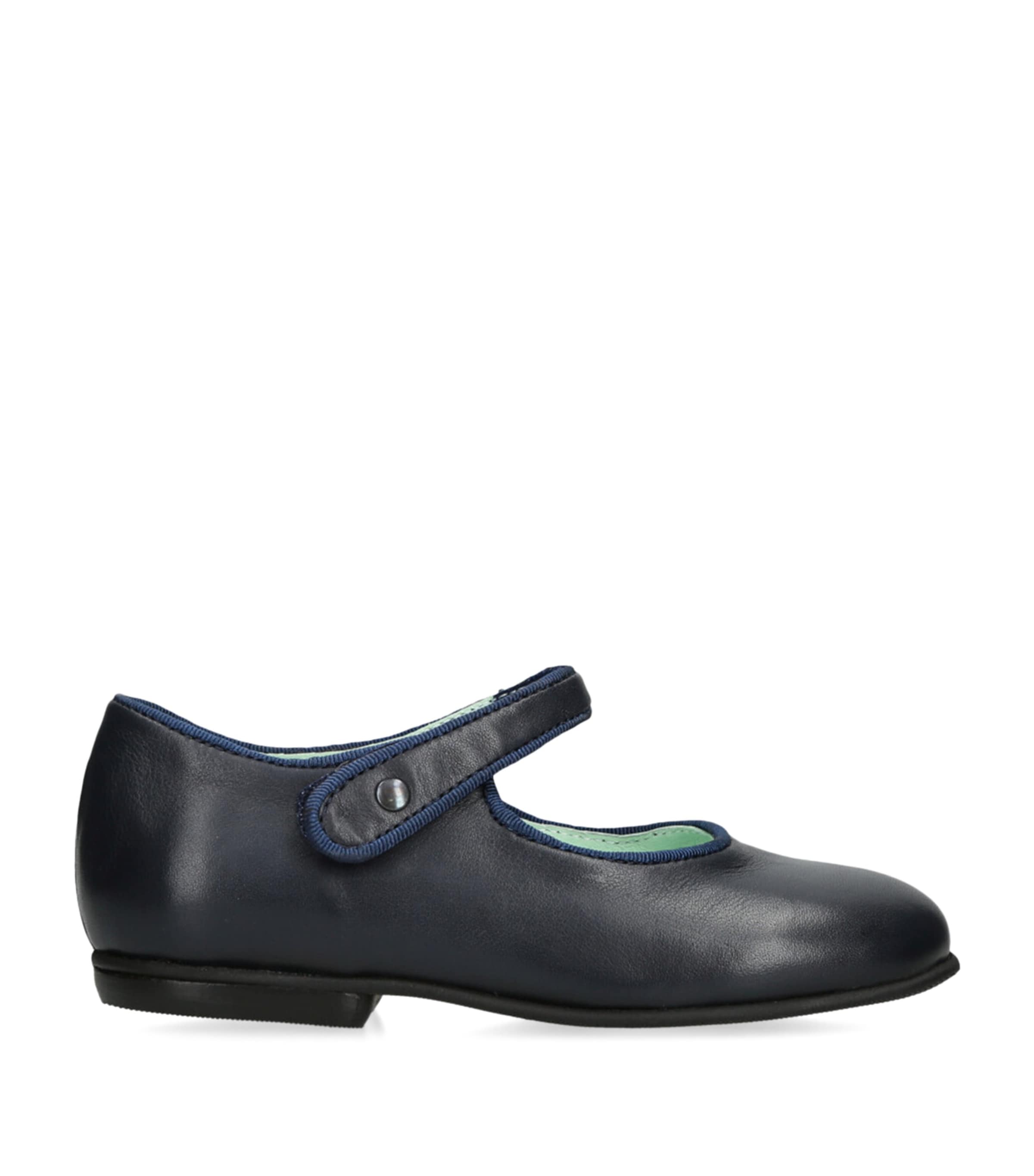 Leather Maud Mary Janes NAVY Image 1