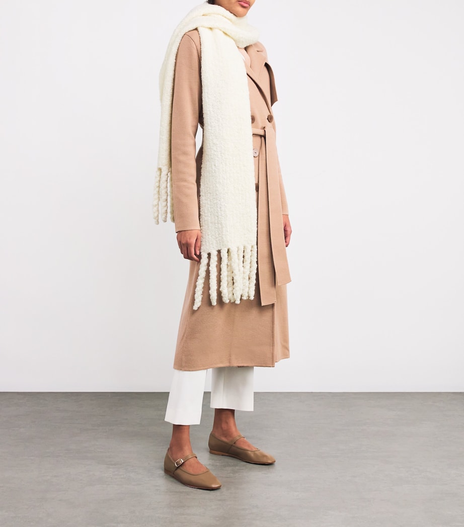 Bouclé Knit Scarf IVORY Image 2