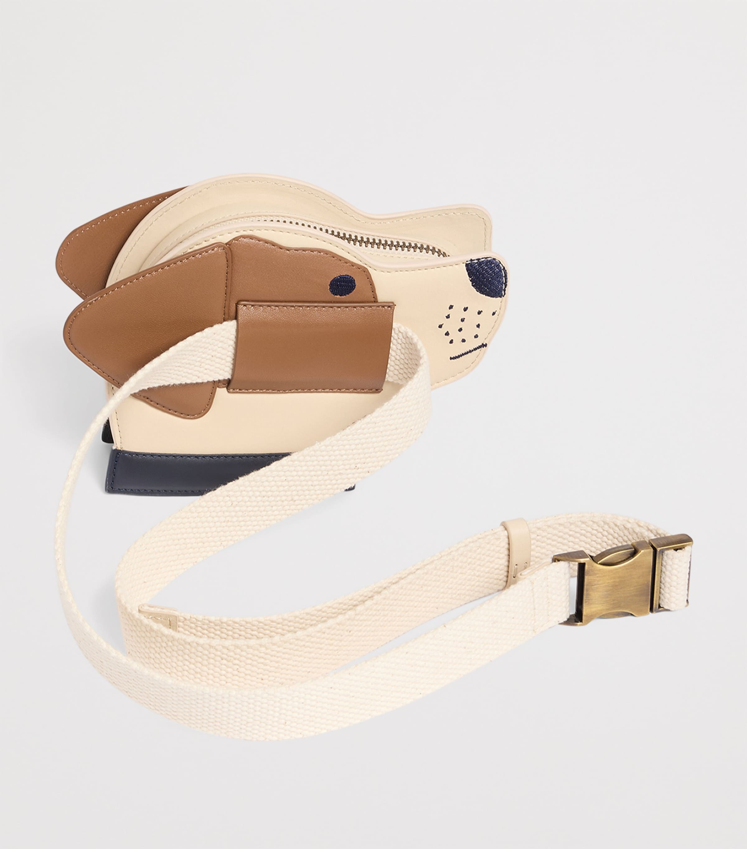 Leather Dog-Shaped Bag ECRU Image 4