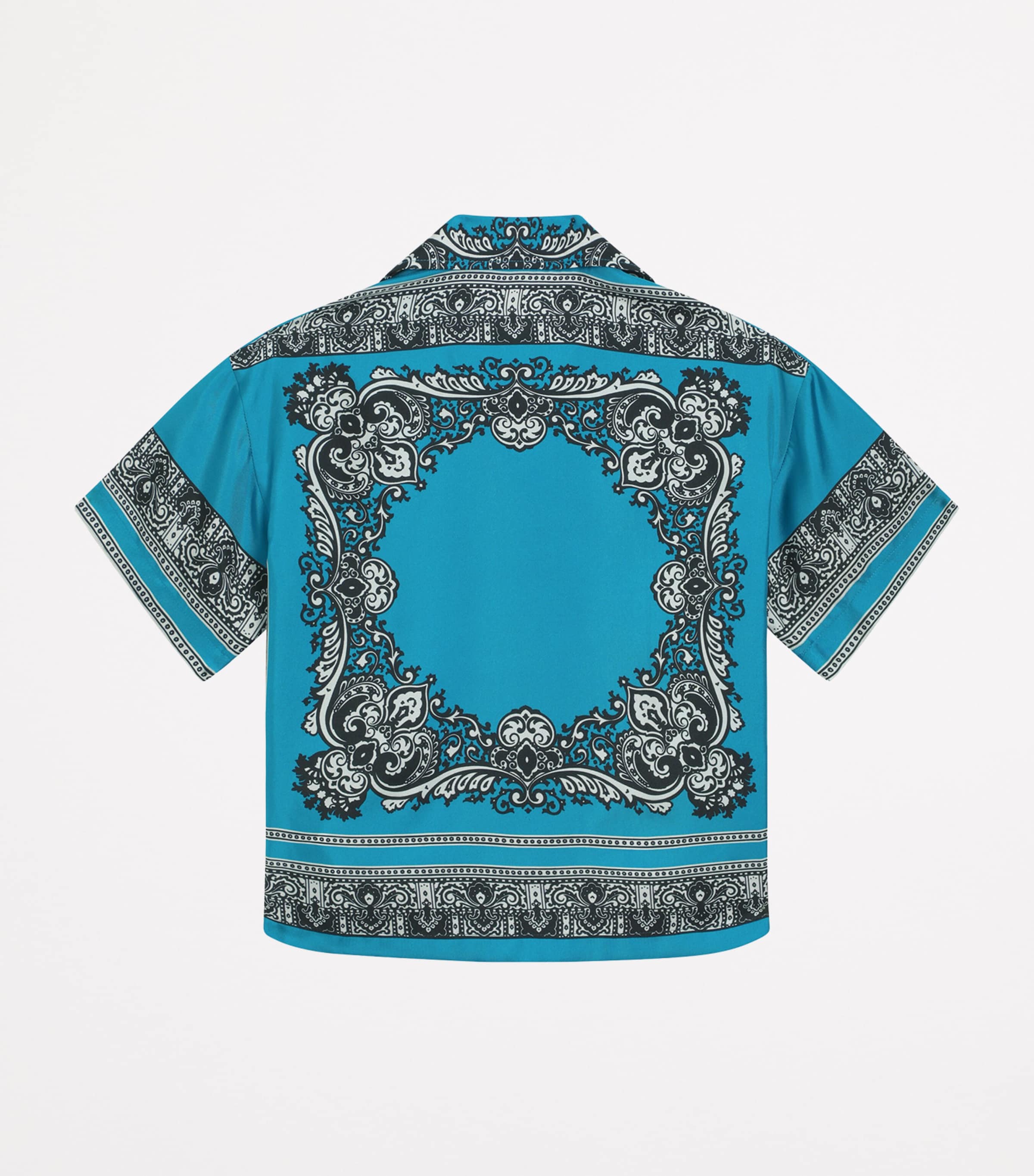 Dolce&Gabbana Kids Silk Bandana Print Shirt (8-12+ Years) Banda Image 2