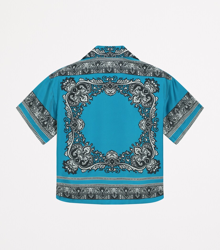 Dolce&Gabbana Kids Silk Bandana Print Shirt (8-12+ Years) Banda Image 2