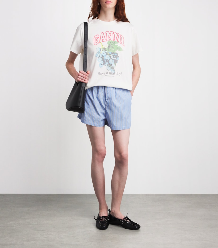 Organic Cotton Grapes T-Shirt 135 EGRET Image 2