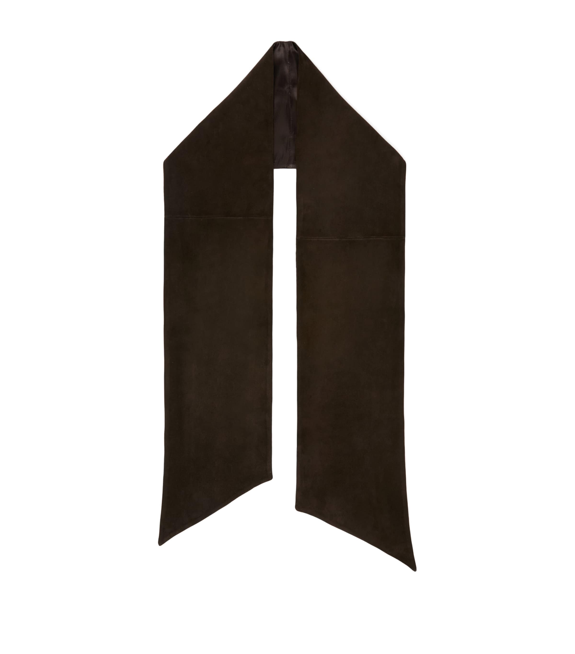 Max Mara Lambskin Scarf Dark Brown Image 1