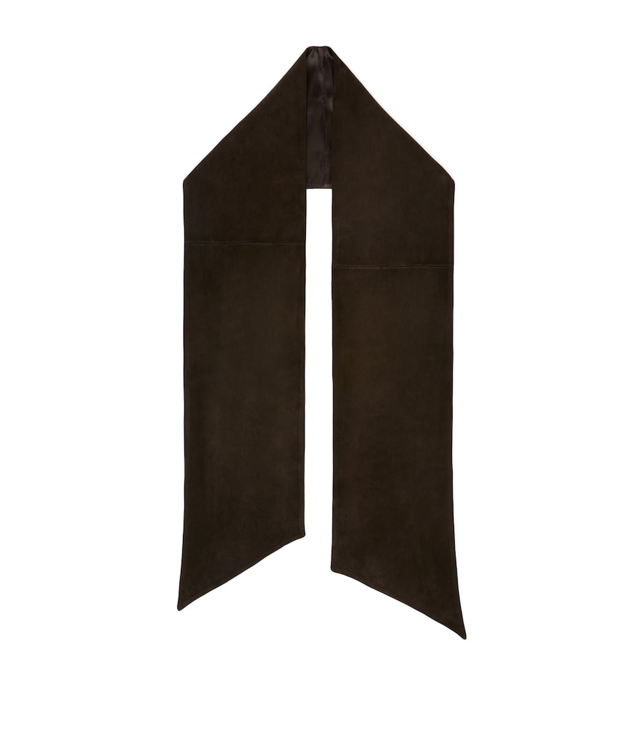 Max Mara Lambskin Scarf Dark Brown Image 1