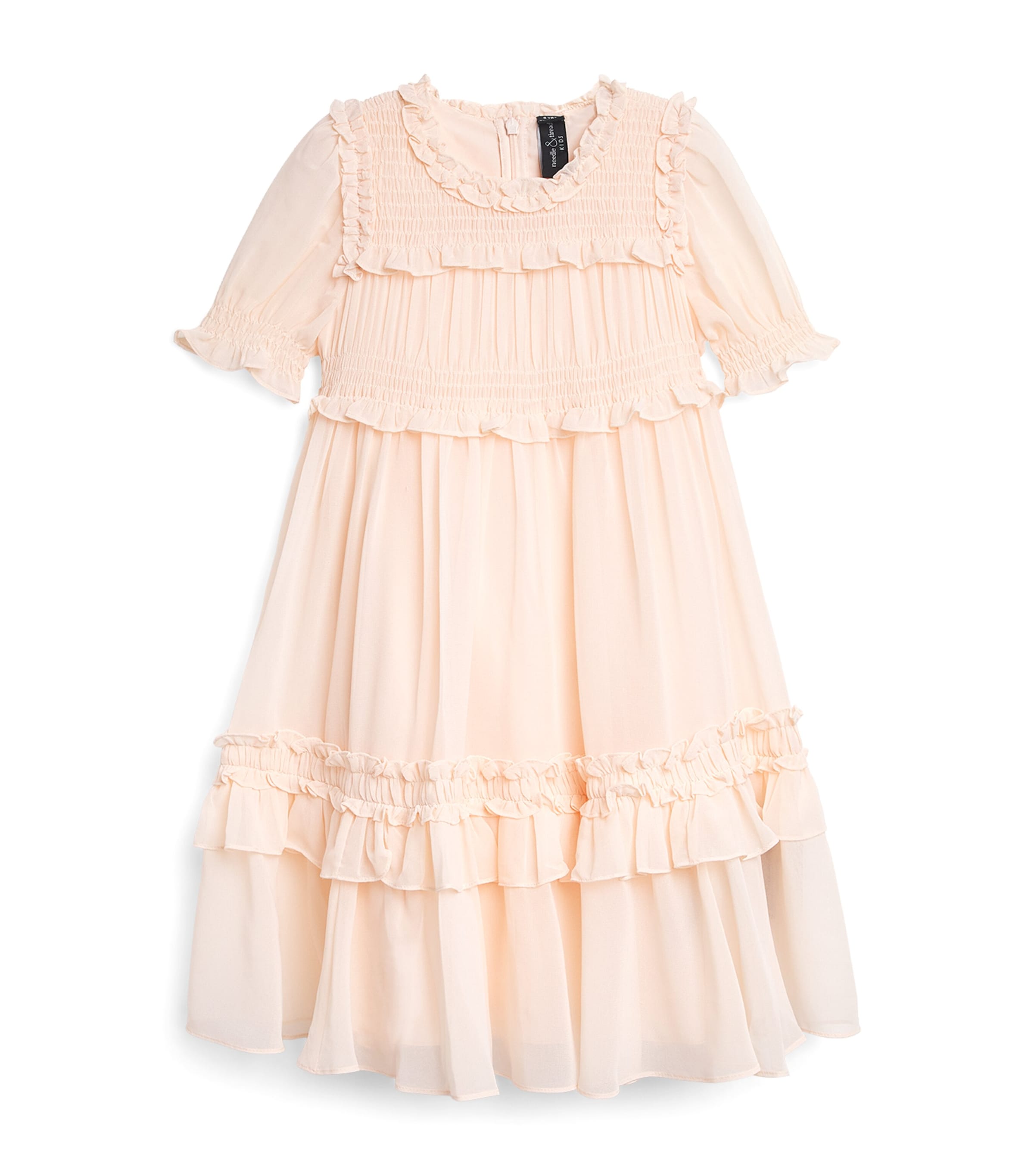 Needle & Thread Georgette Emilia Dress In Neutral