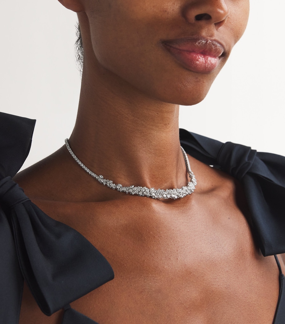 Yeprem White Gold and Diamond Y-Couture Statement Necklace White Gold Image 2