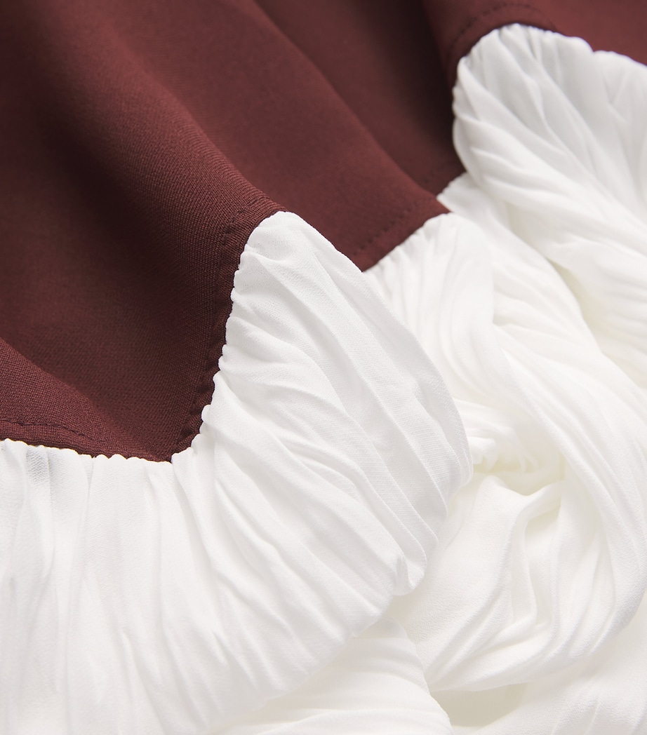 Pleated Raleigh Midi Dress MAHOGANY MULTI Image 5