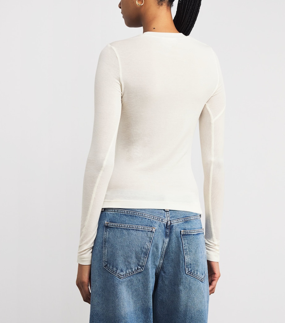 Lissa Long Sleeve T-Shirt OAT MILK Image 4